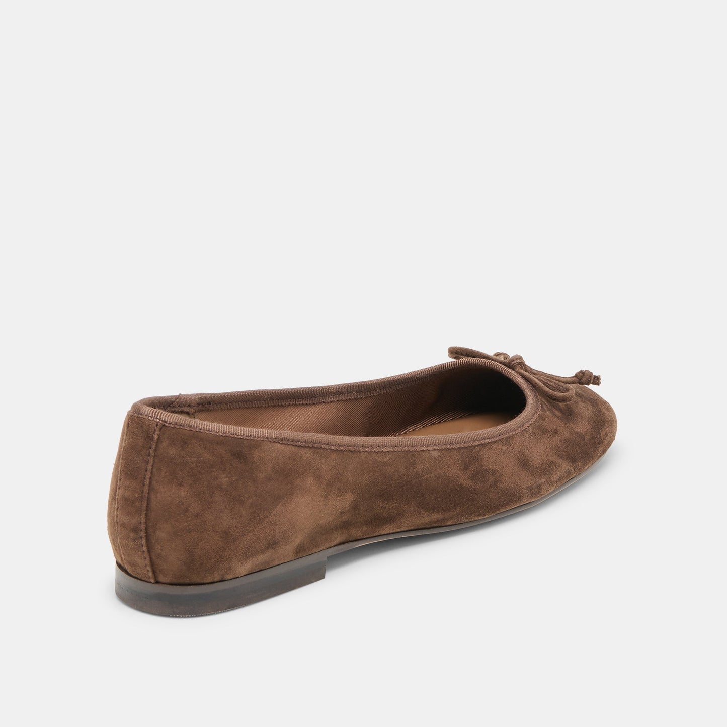 Ritla Wide Dk Brown Suede Ballet Flats