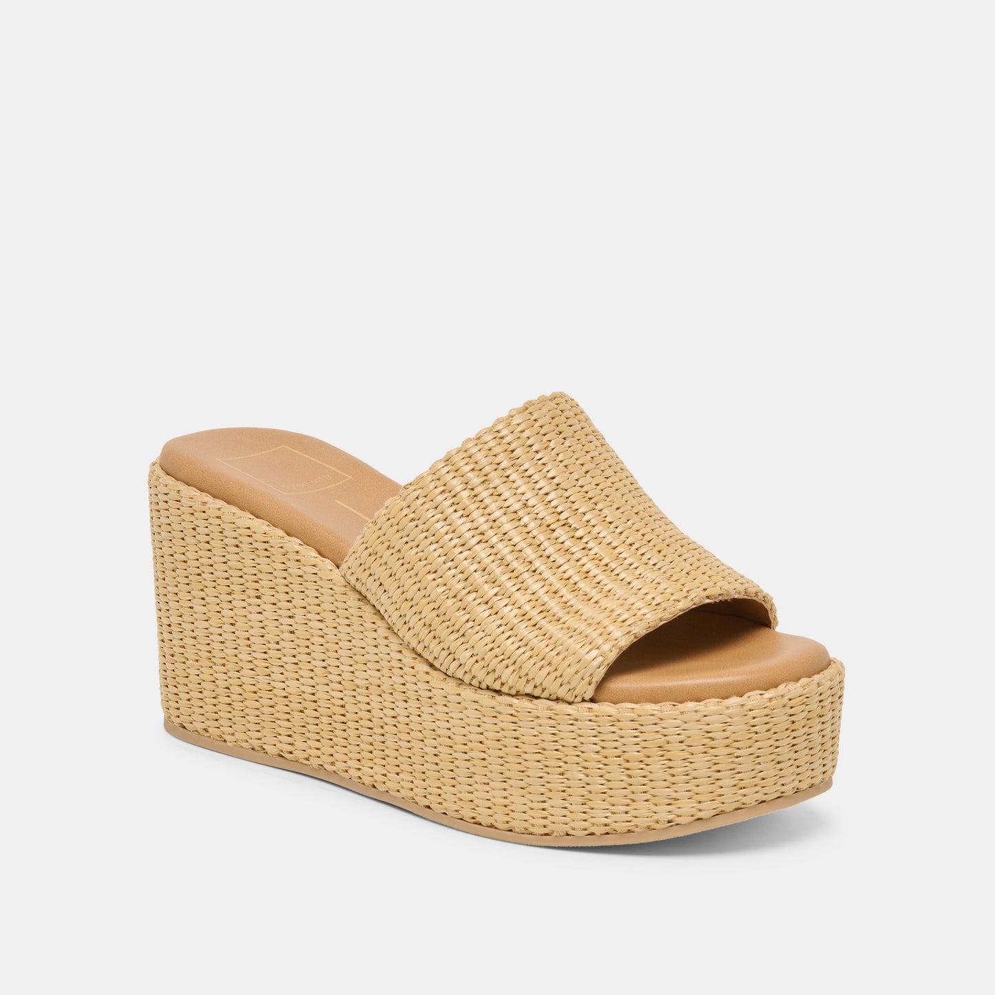 Joclyn Wide Lt Natural Raffia Wedges