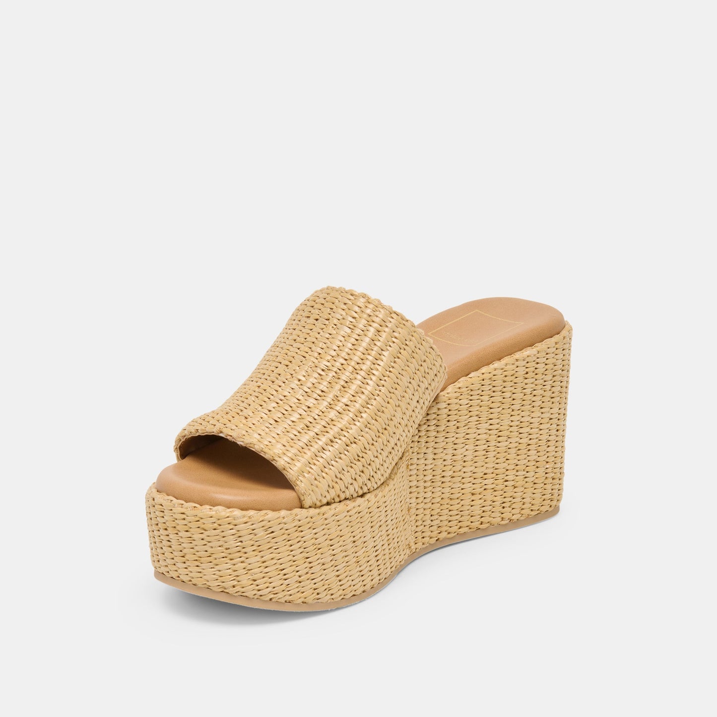 Joclyn Wide Lt Natural Raffia Wedges