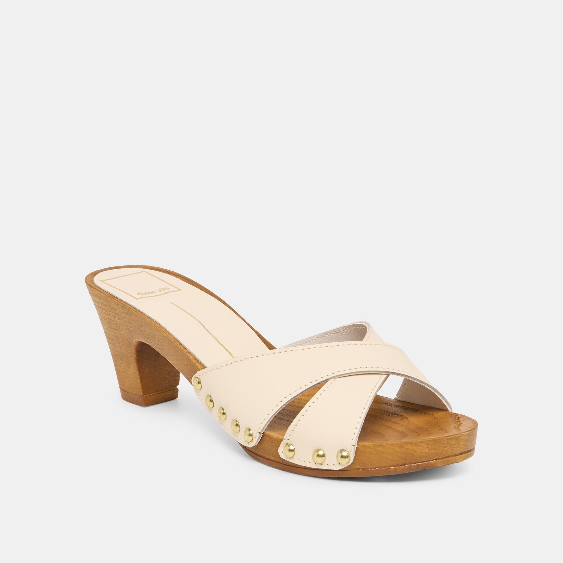 Averie Bone Leather Heels