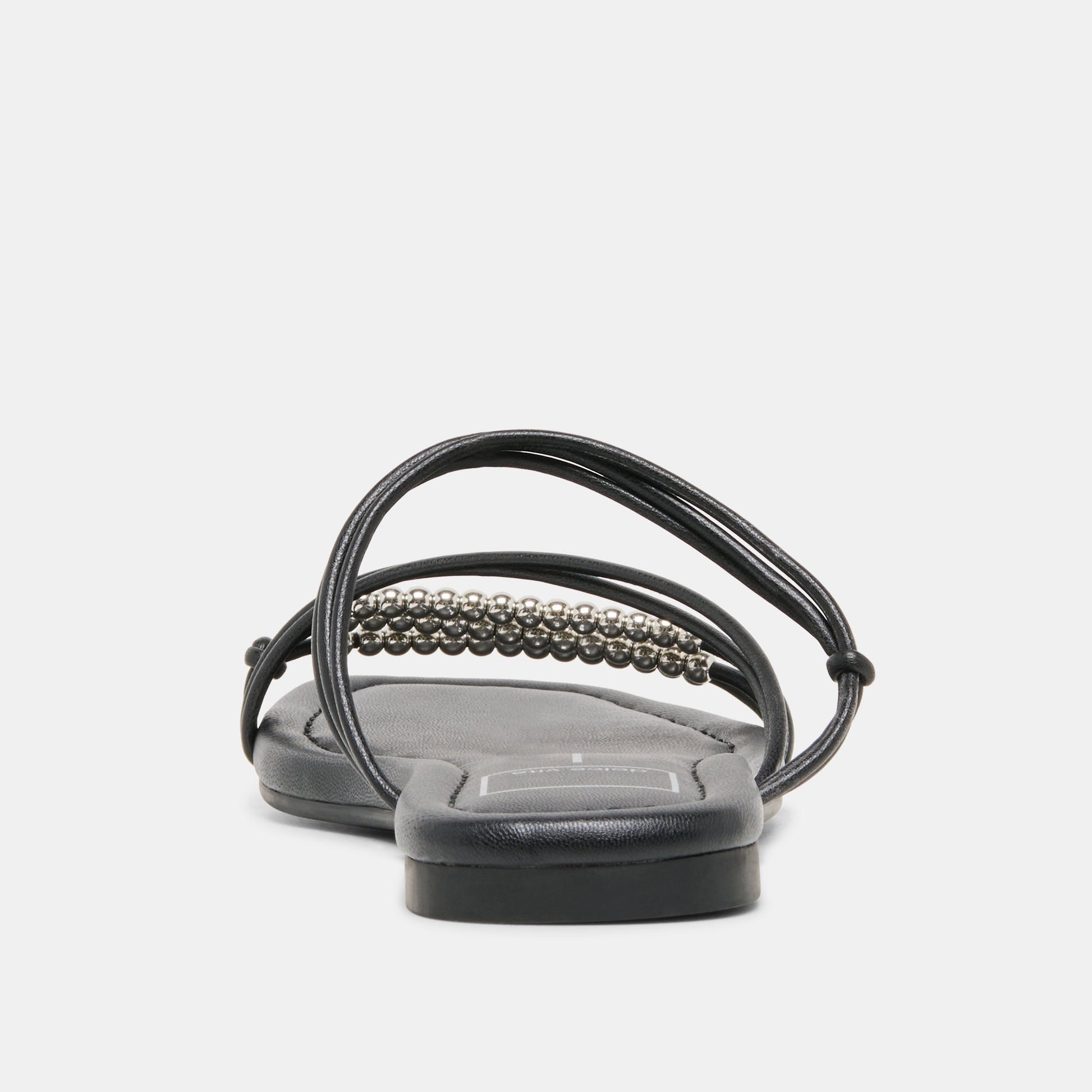LYNDEE BEAD Black Stella Strappy Open-Toe Sandals