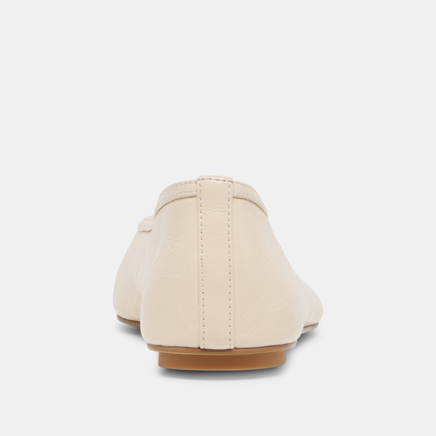 CARET Bone Leather Pointed-Toe Ballet Flats