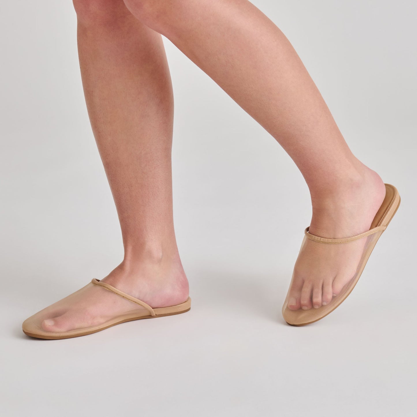 Geni Lt Tan Mesh Flats