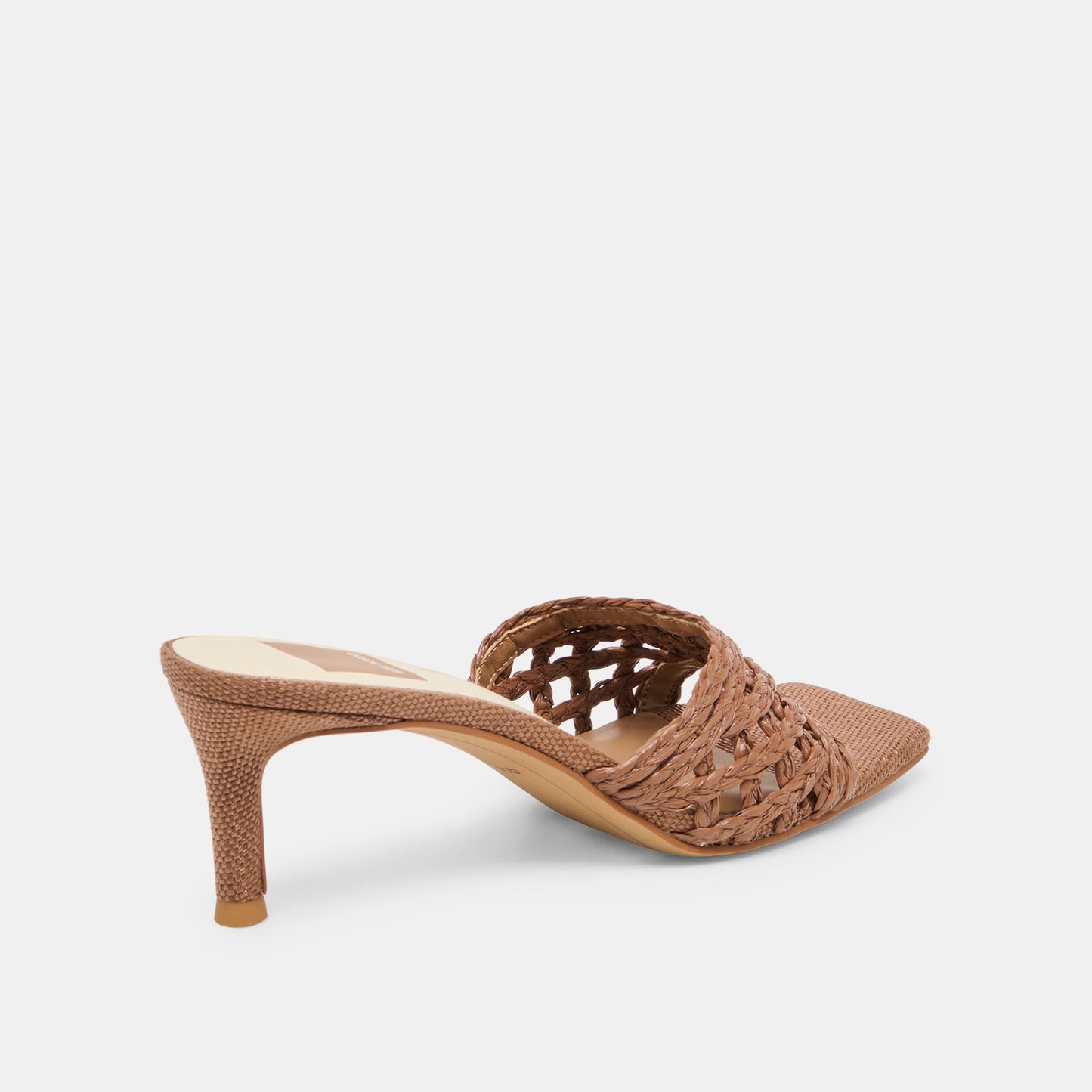 Bowen Cognac Raffia Heels