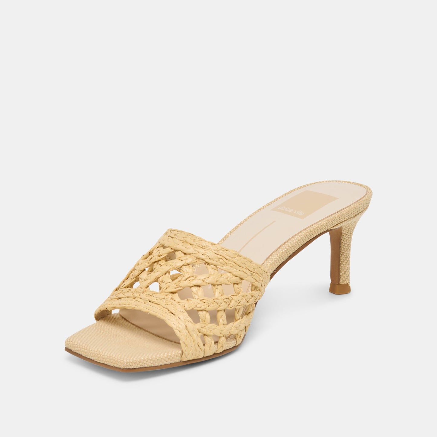 Bowen Lt Natural Raffia Heels