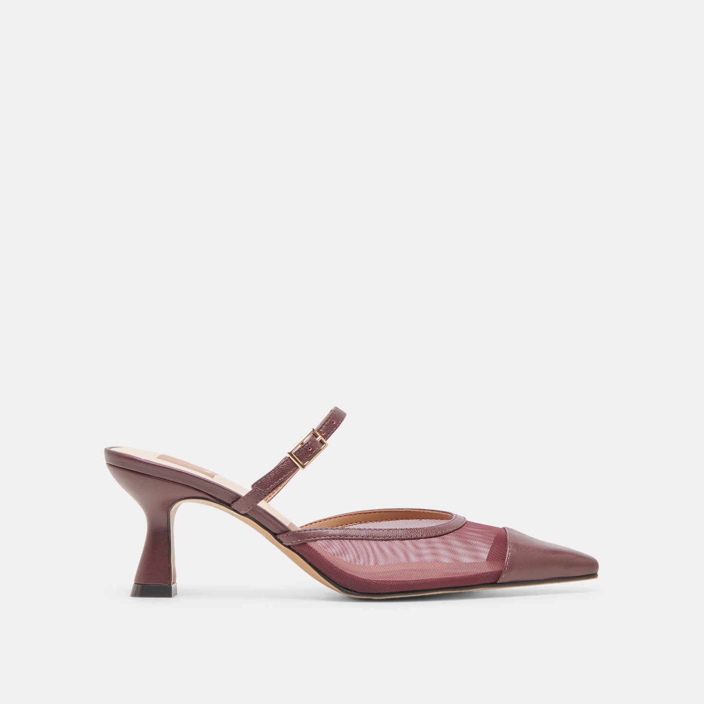 Loyd Burgundy Mesh Heels