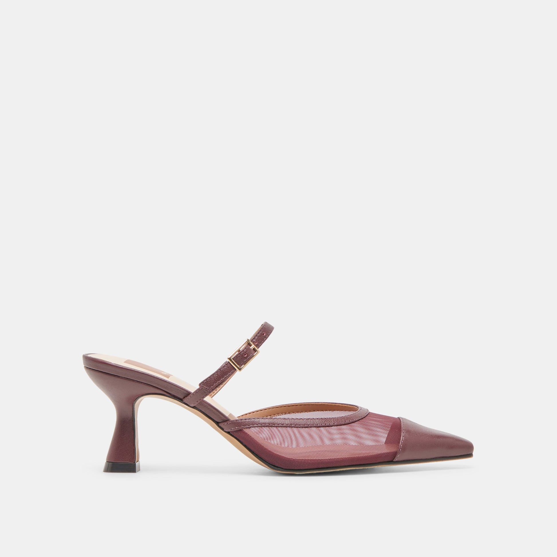 Loyd Burgundy Mesh Heels