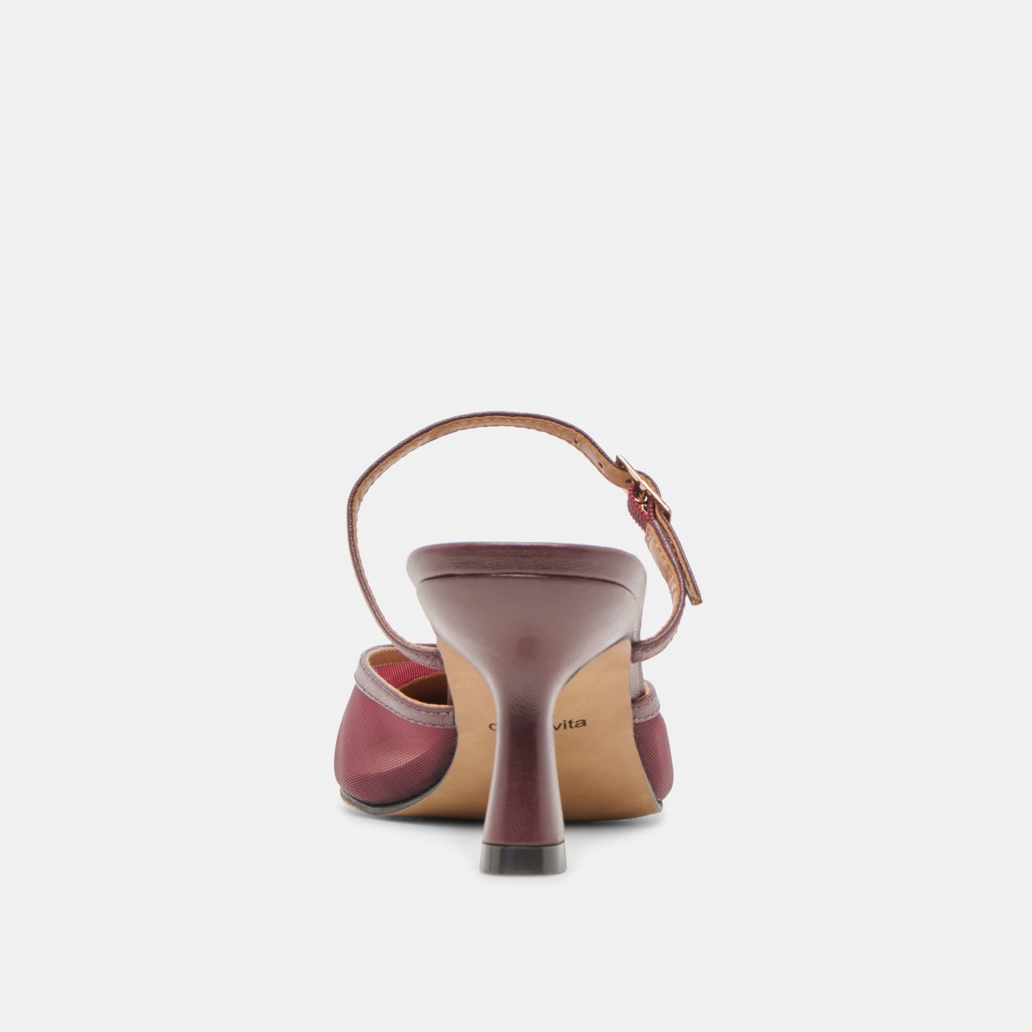 Loyd Burgundy Mesh Heels