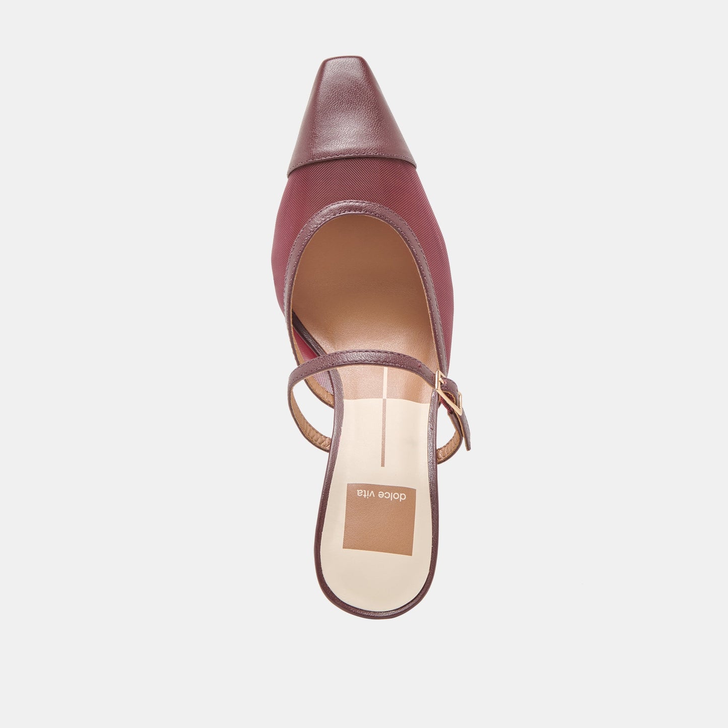 Loyd Burgundy Mesh Heels