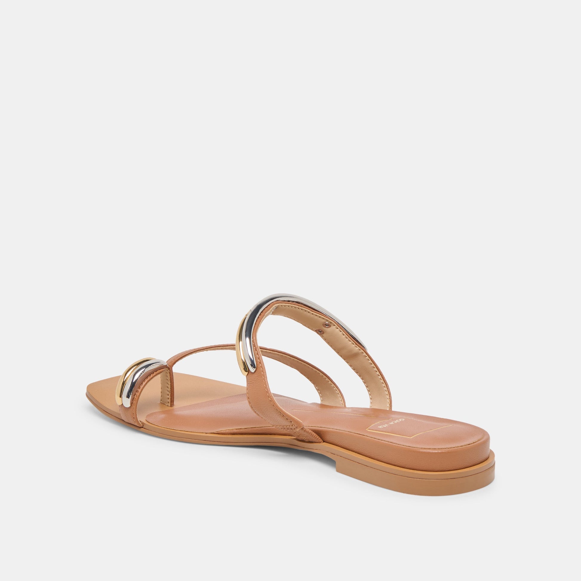 Tarina Caramel Leather Sandals