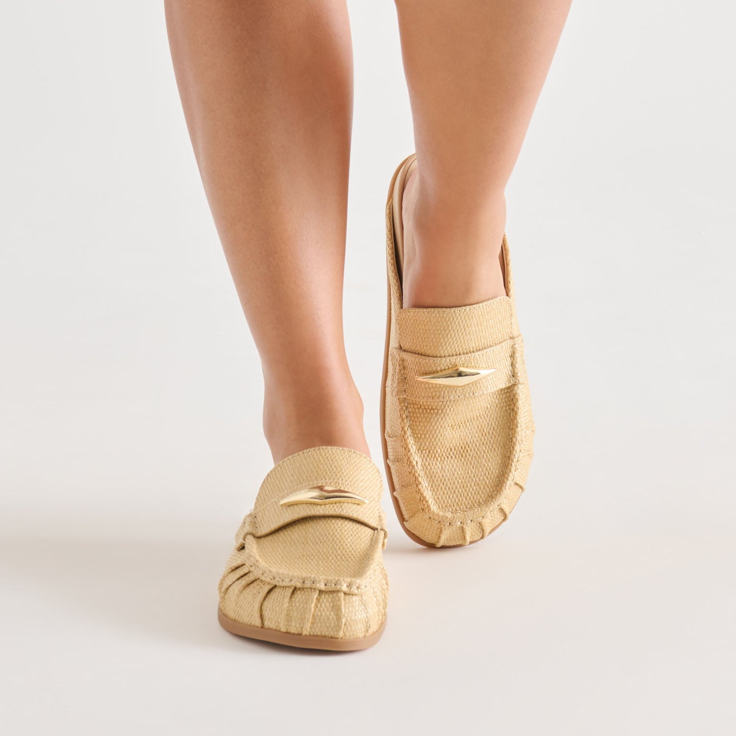 Jodero Lt Natural Raffia Flats