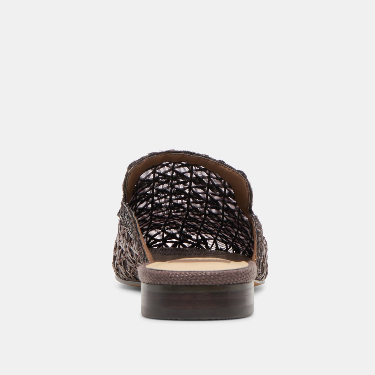 Kirt Chocolate Cross Hatch Raffia Flats