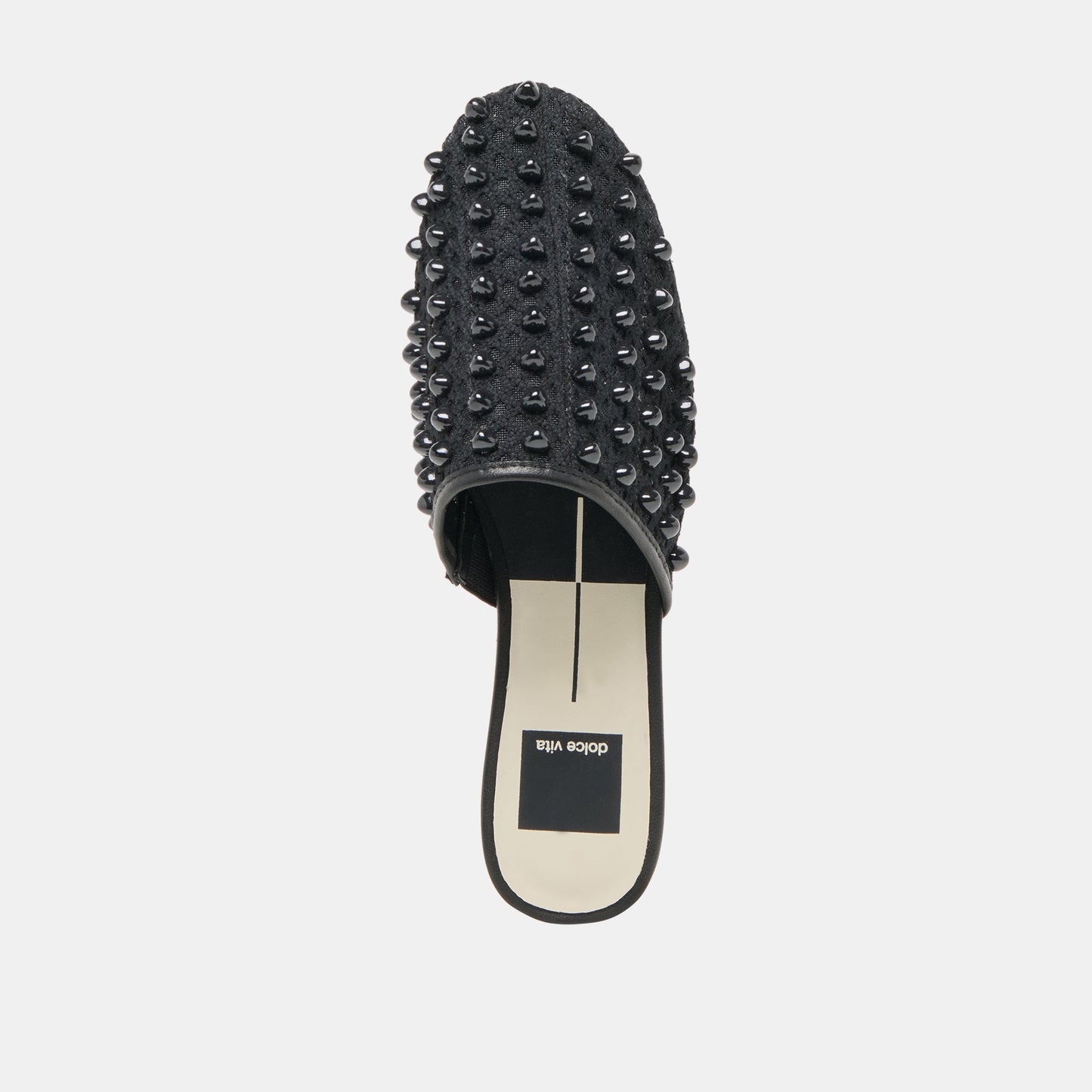 Rova Bead Onyx Beaded Mesh Flats
