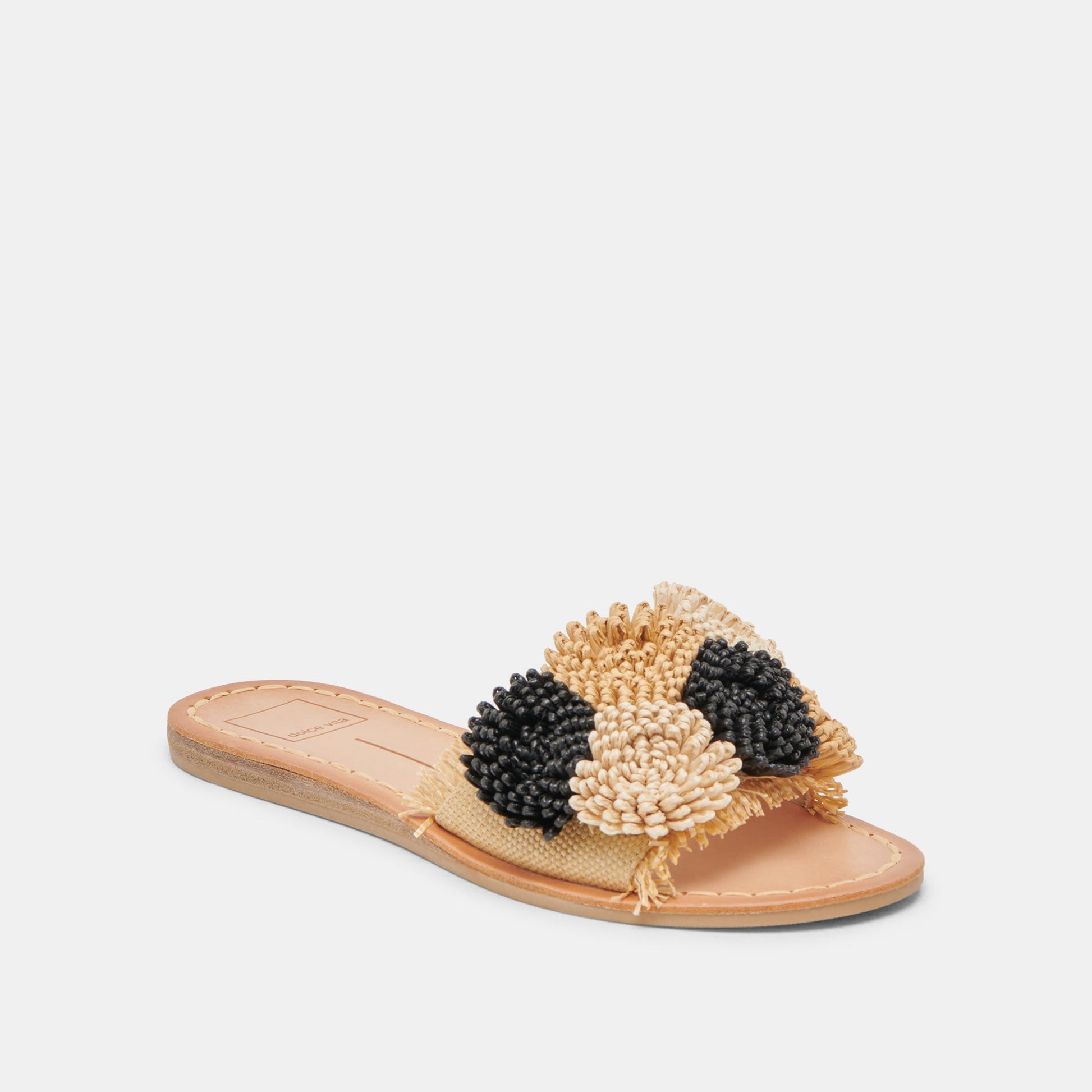 DANELA SANDALS BLACK NATURAL RAFFIA
 – Dolce Vita