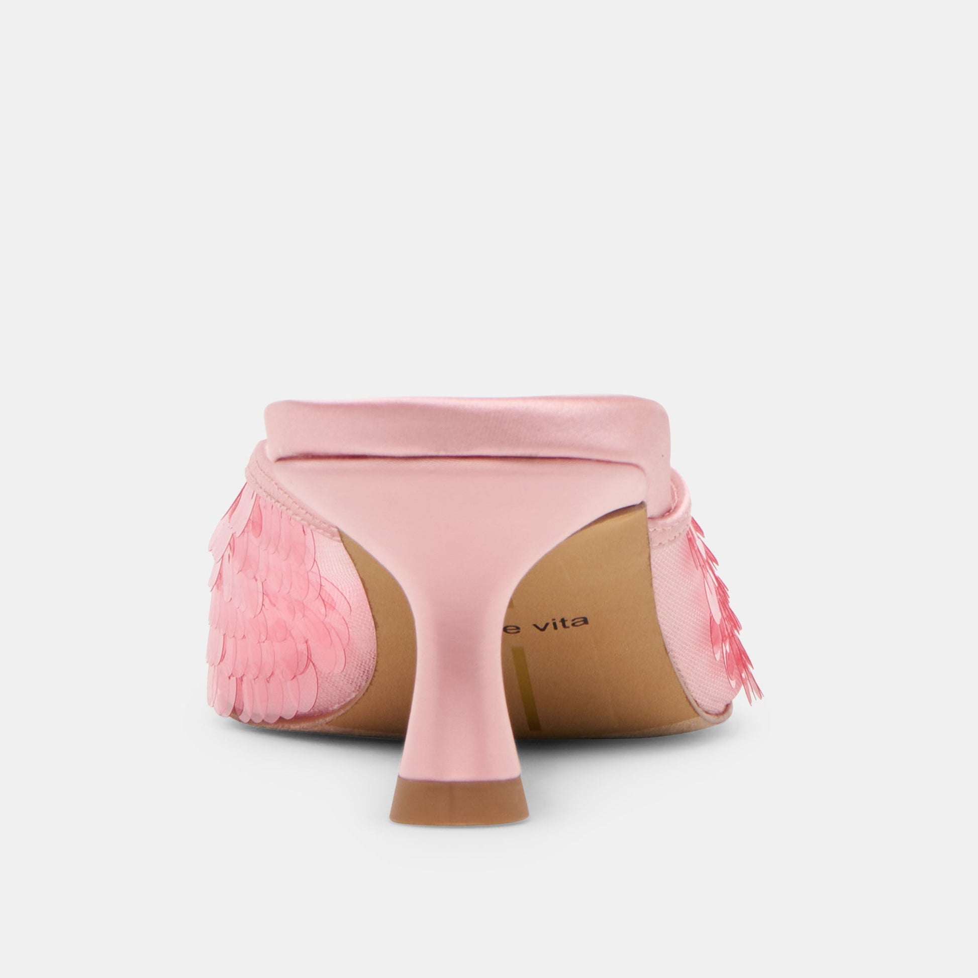 Cleo Sequin Light Pink Sequin Heels