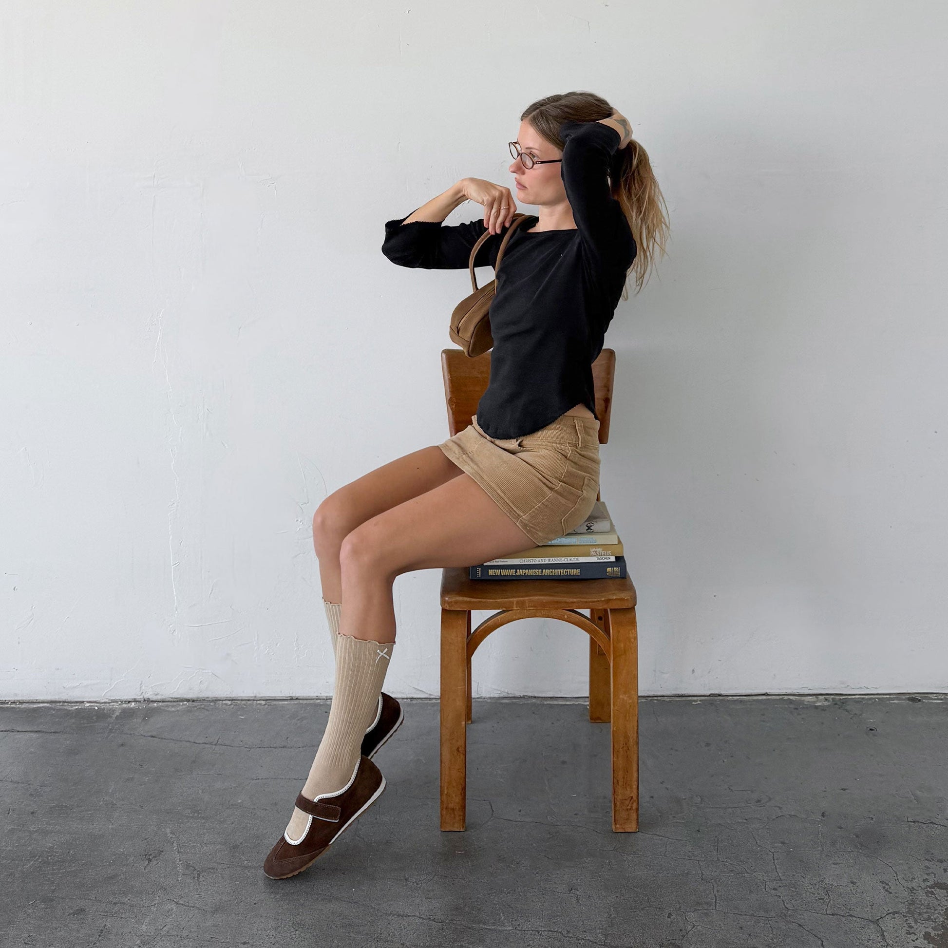 Sofya Dk Brown Suede Sneakers