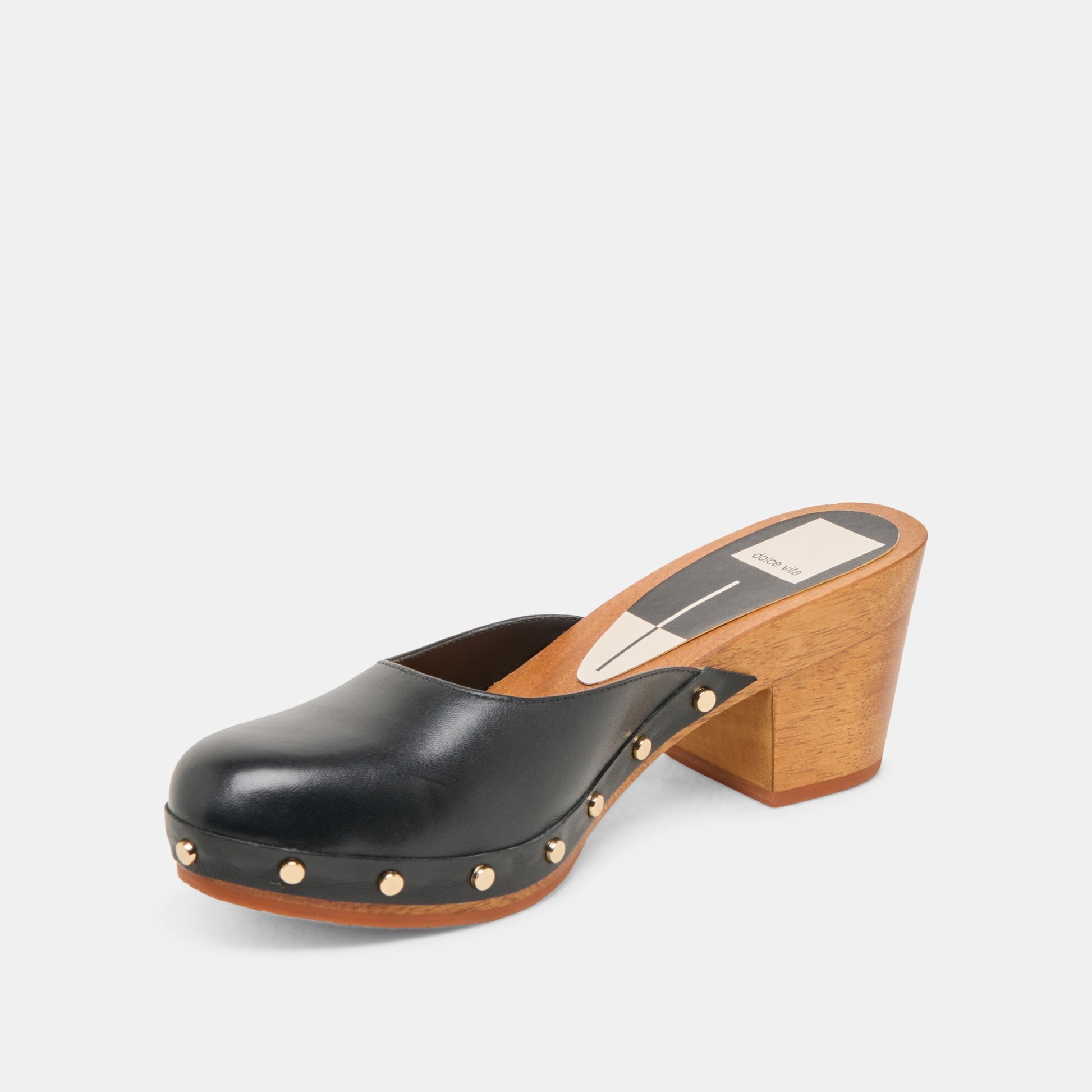 CAMYN HEELS BLACK LEATHER
 – Dolce Vita