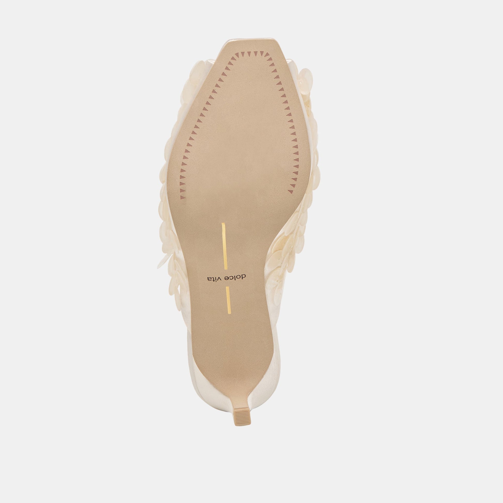 Samary Confetti Off White Satin Heels