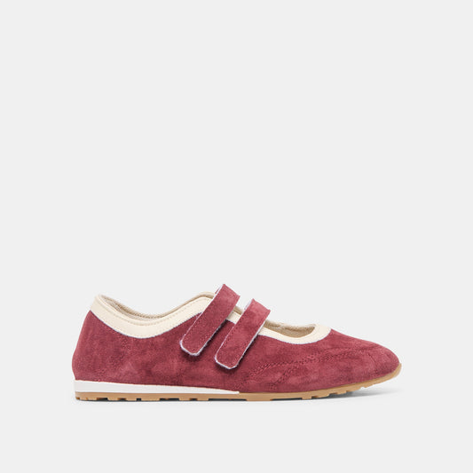 Swan Burgundy Suede Sneakers