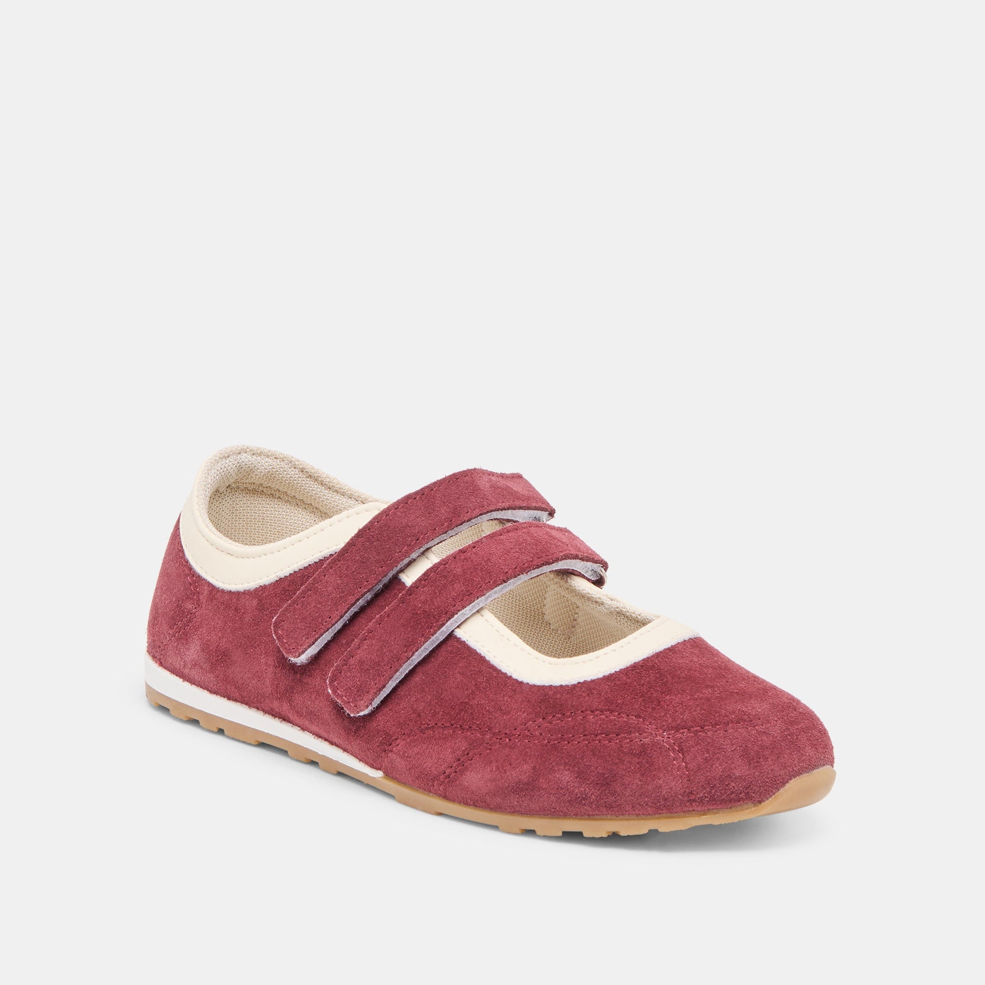 Swan Burgundy Suede Sneakers