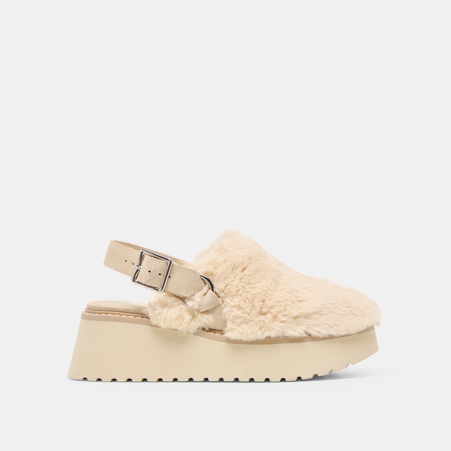 Lansy Natural Plush Flats