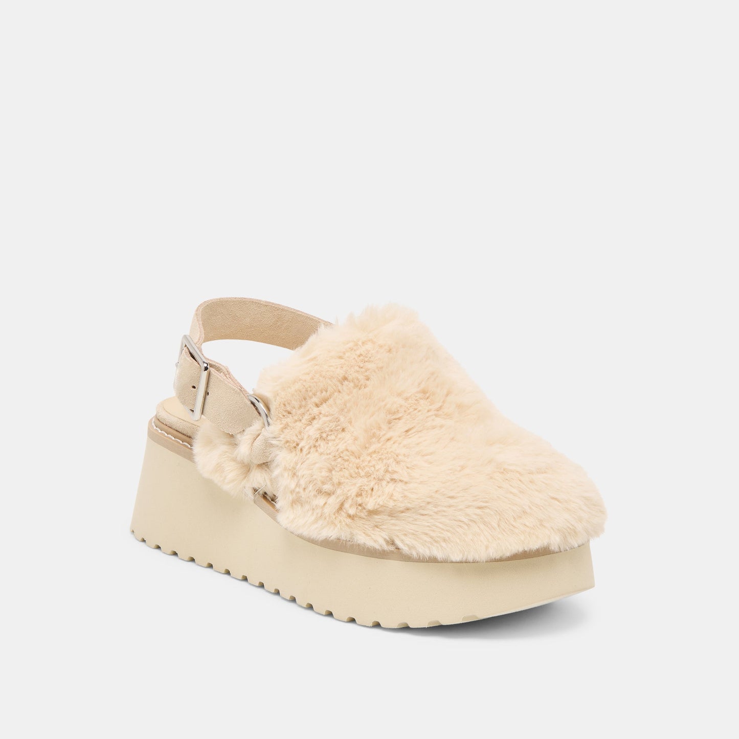 Lansy Natural Plush Flats