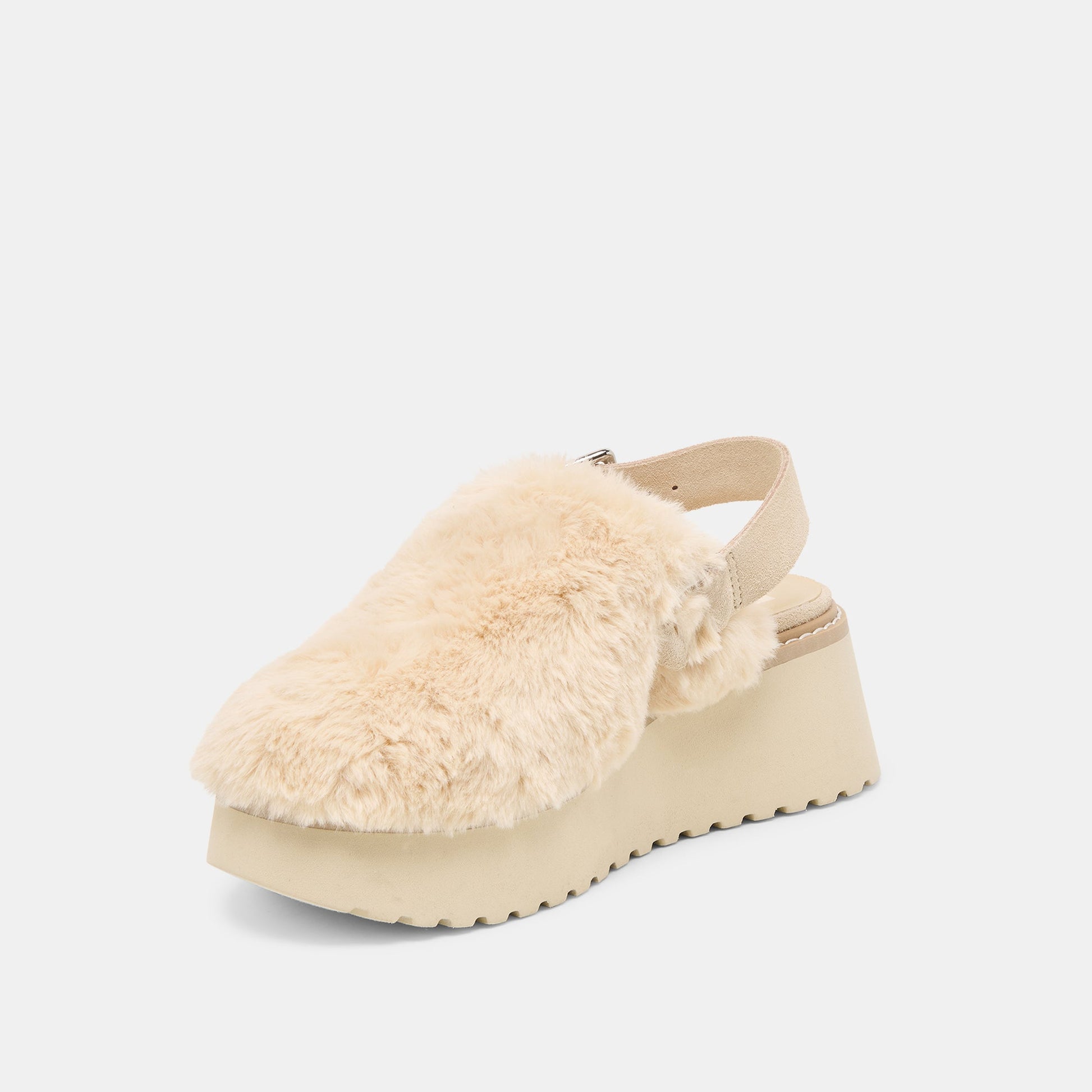 Lansy Natural Plush Flats
