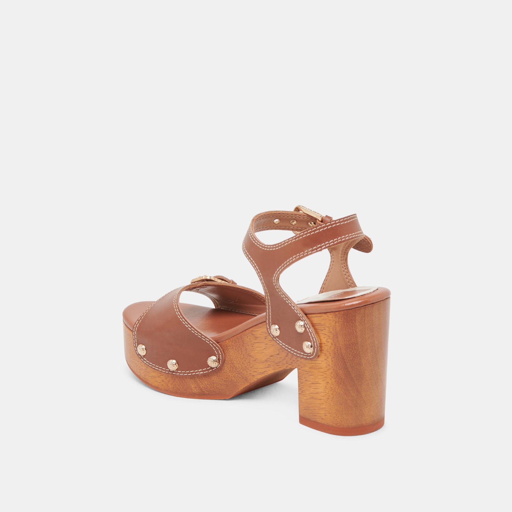 YANDY HEELS COGNAC LEATHER
 – Dolce Vita