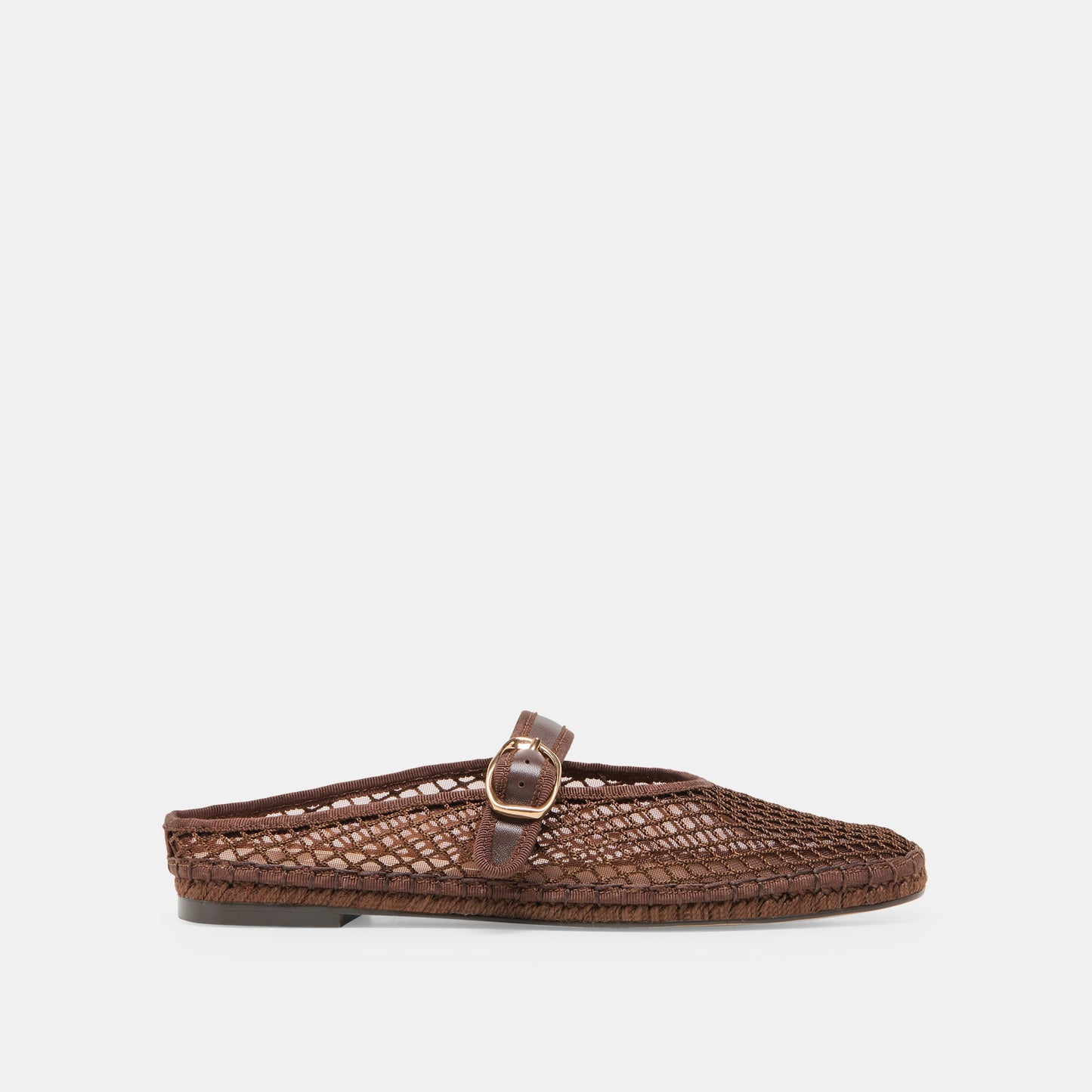 Milie Chocolate Woven Mesh Flats
