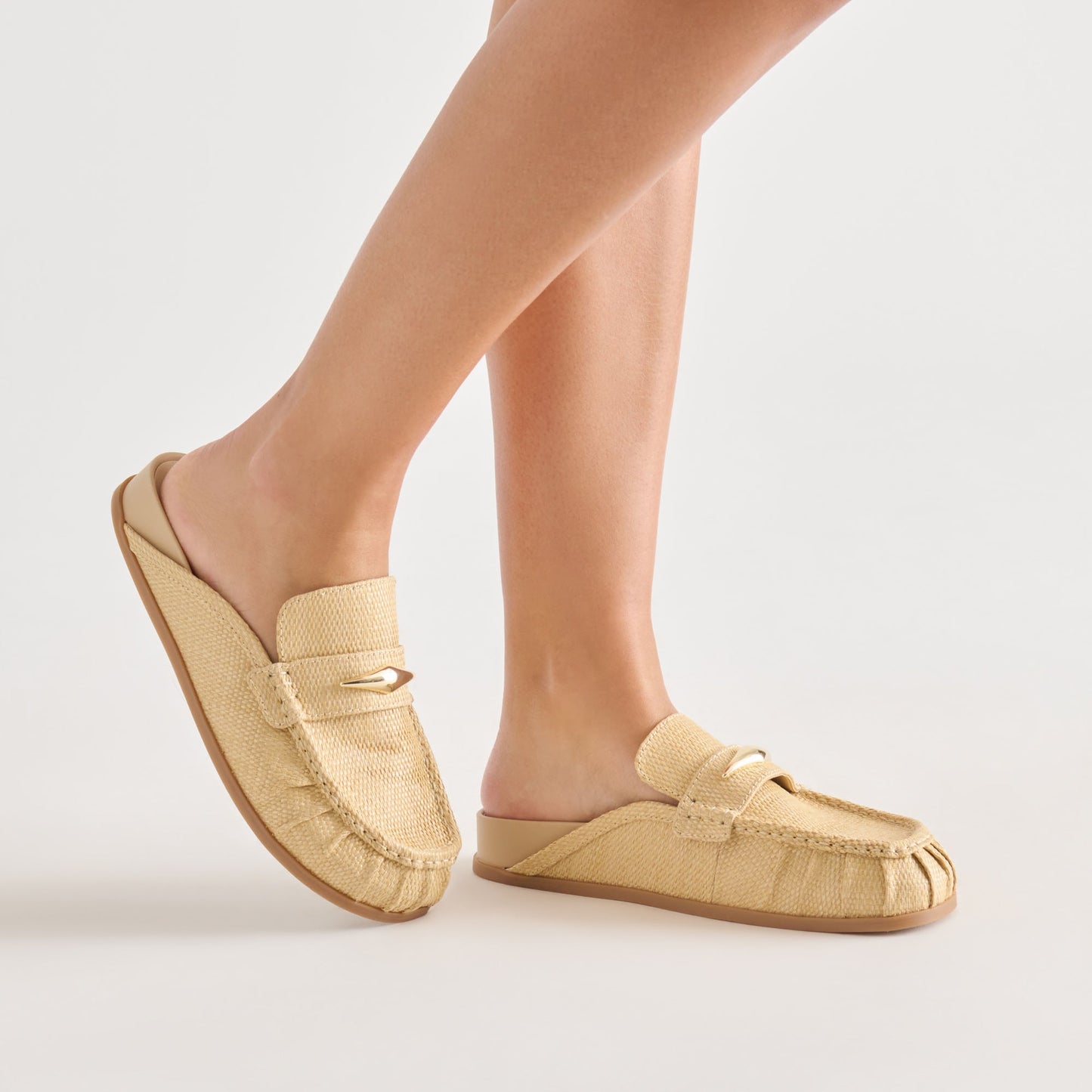 Jodero Lt Natural Raffia Flats