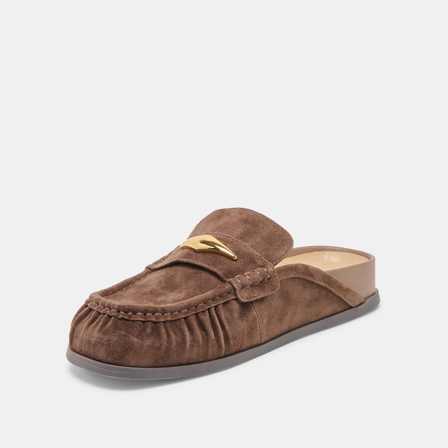 Jodero Dk Brown Suede Flats