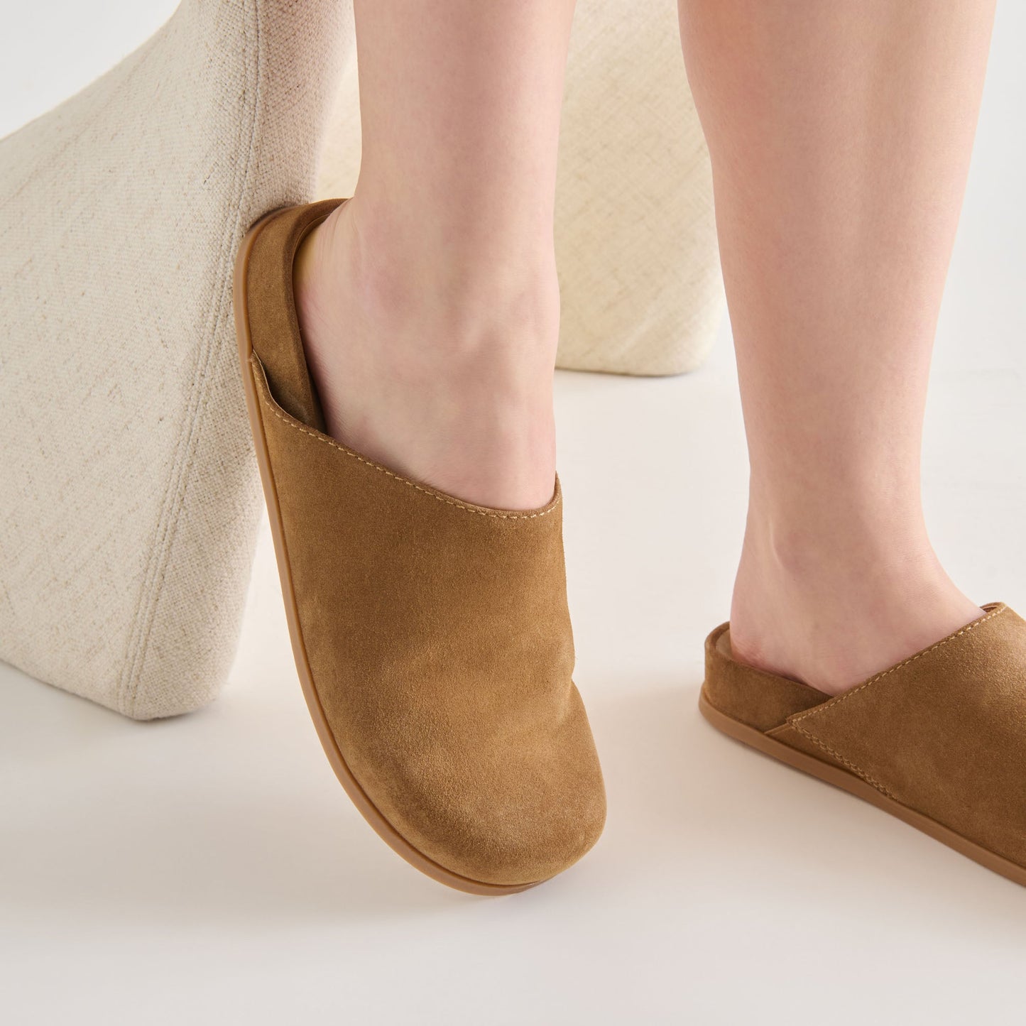 Joney Lt Brown Suede Flats