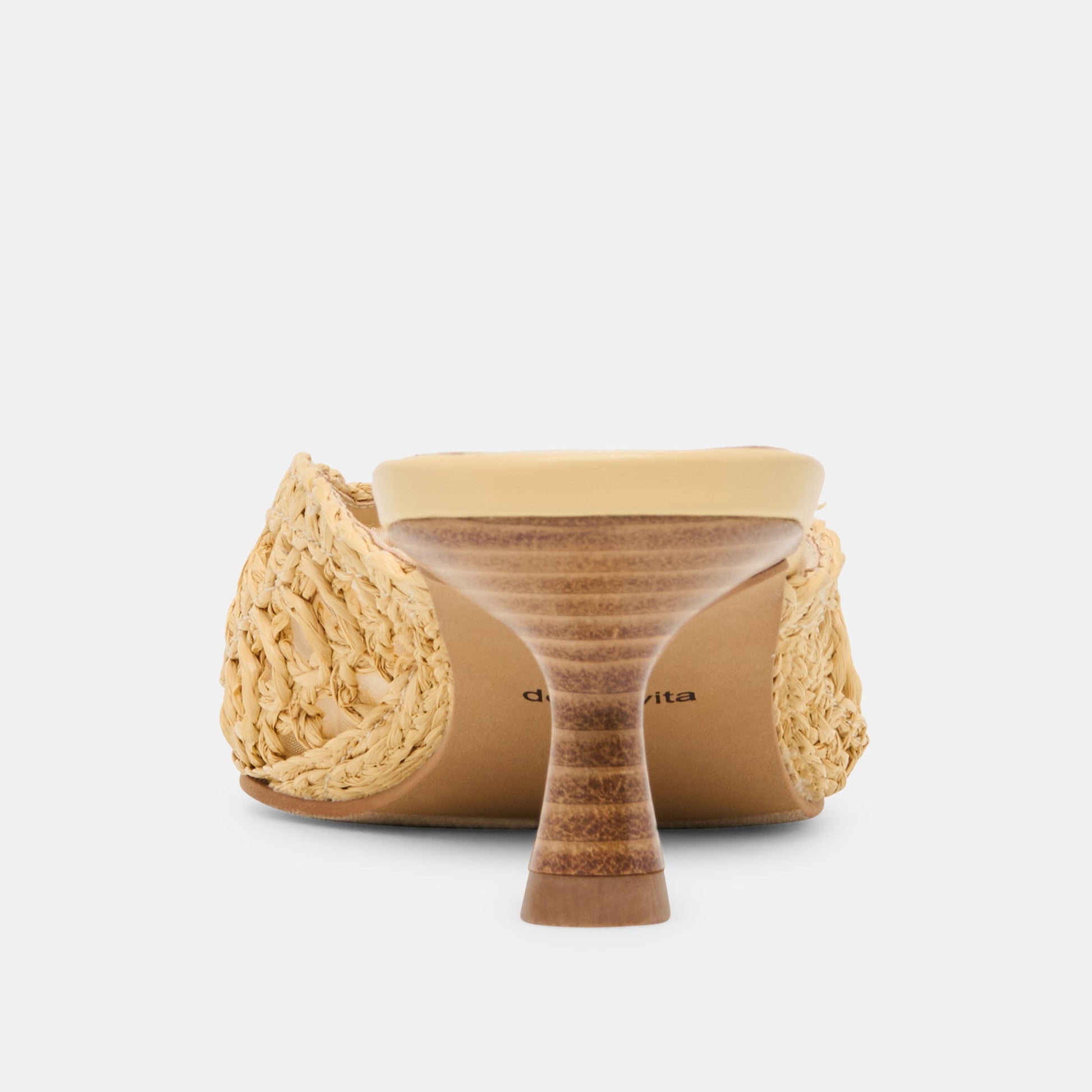 Cleo Loop Natural Raffia Heels