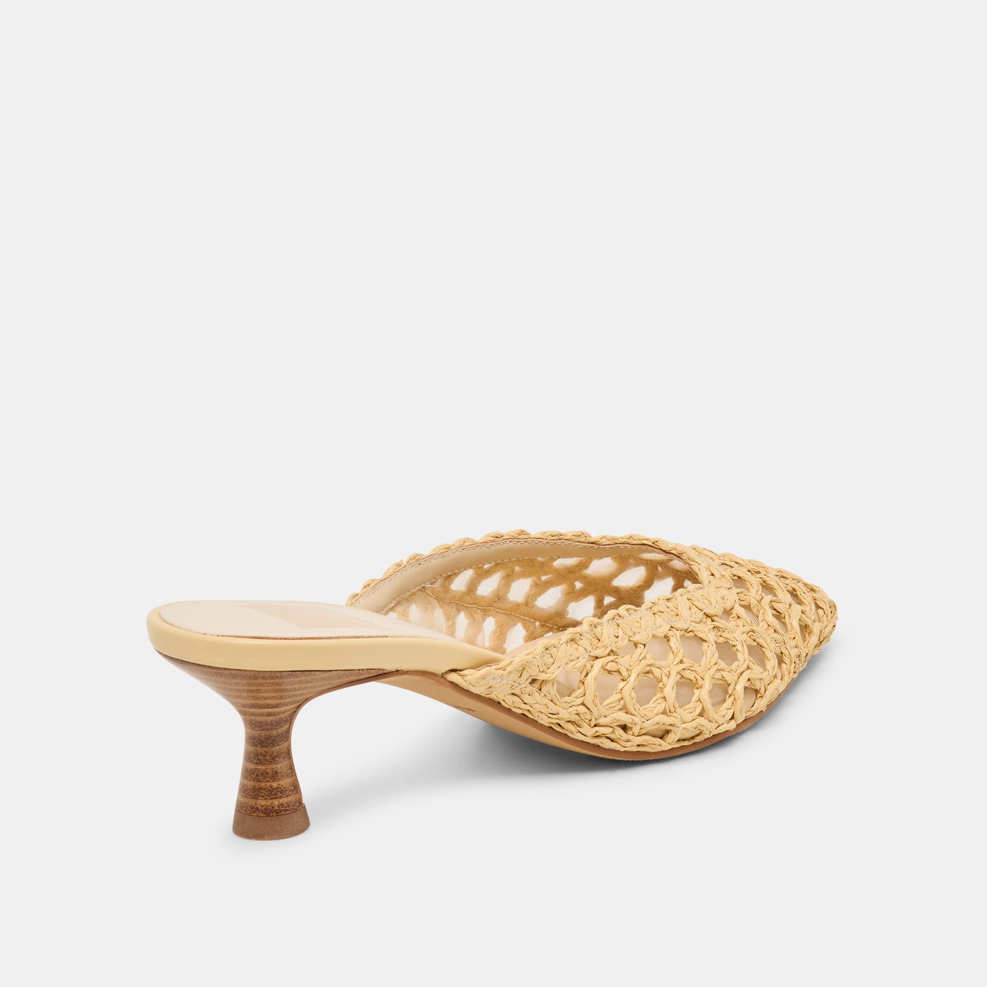 Cleo Loop Natural Raffia Heels