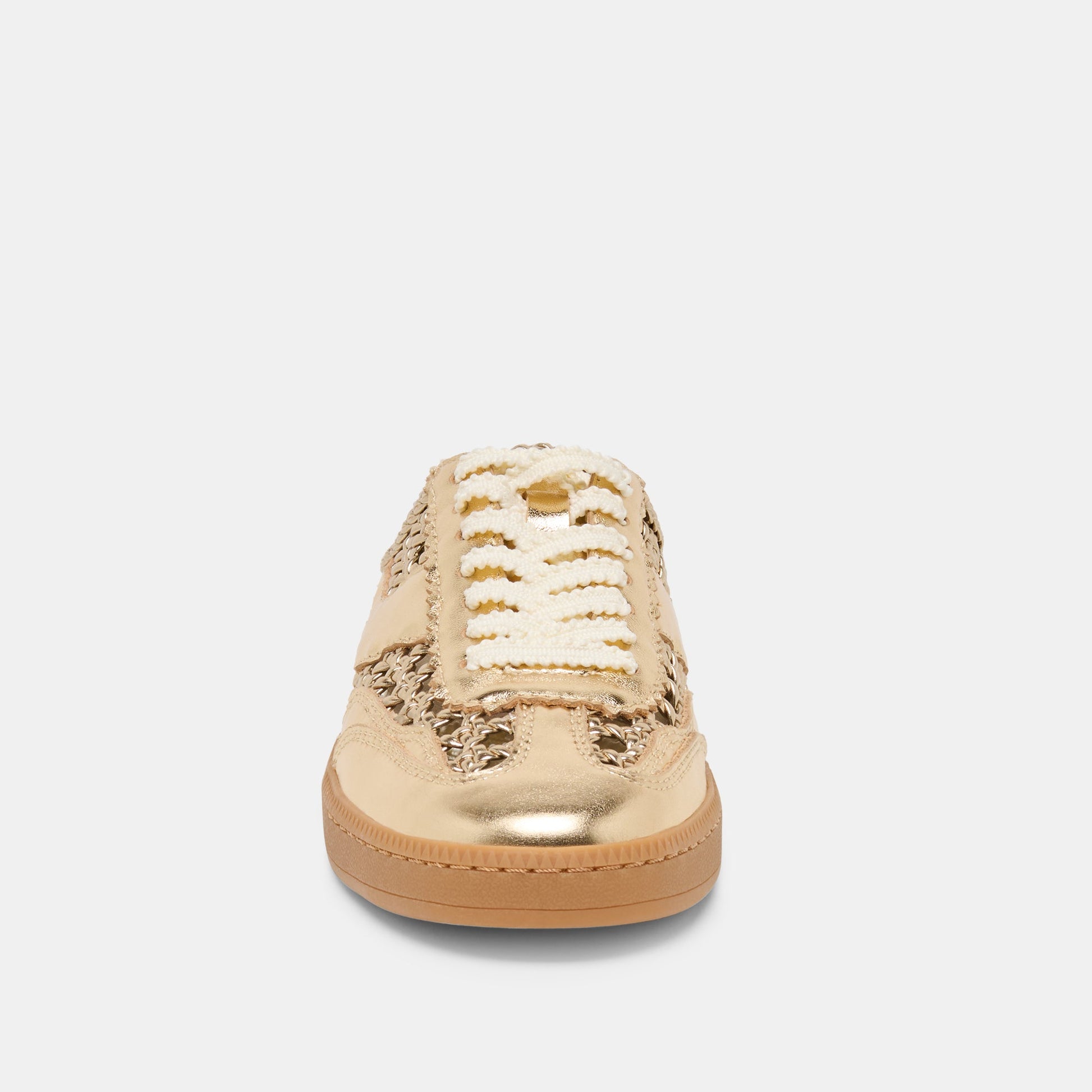 Notice Slide Gold Woven Stella Sneakers