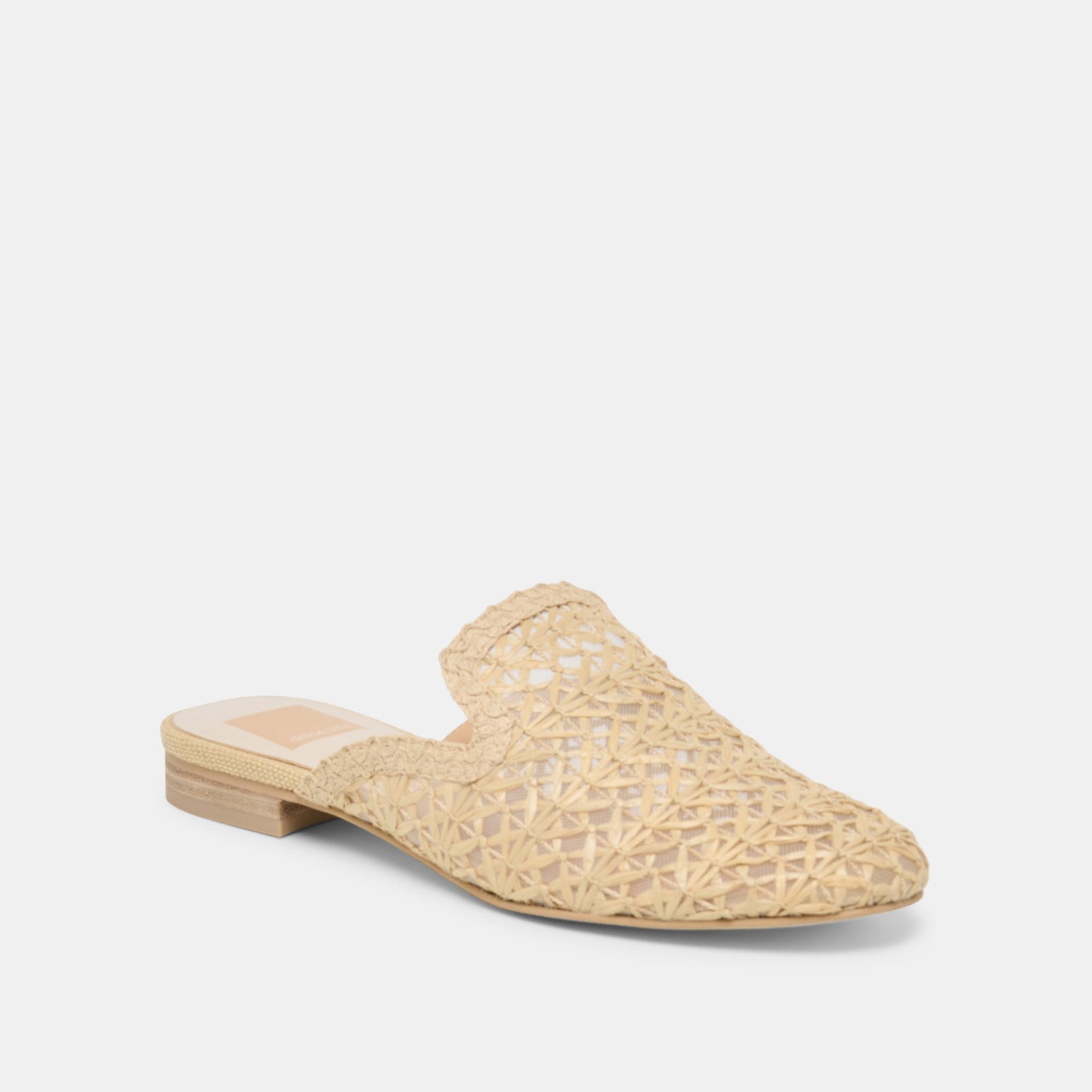Kirt Lt Natural Cross Hatch Raffia Flats