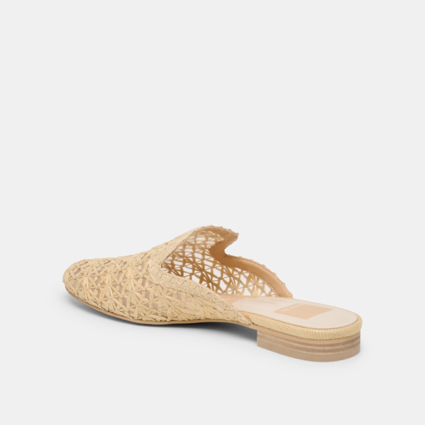Kirt Lt Natural Cross Hatch Raffia Flats