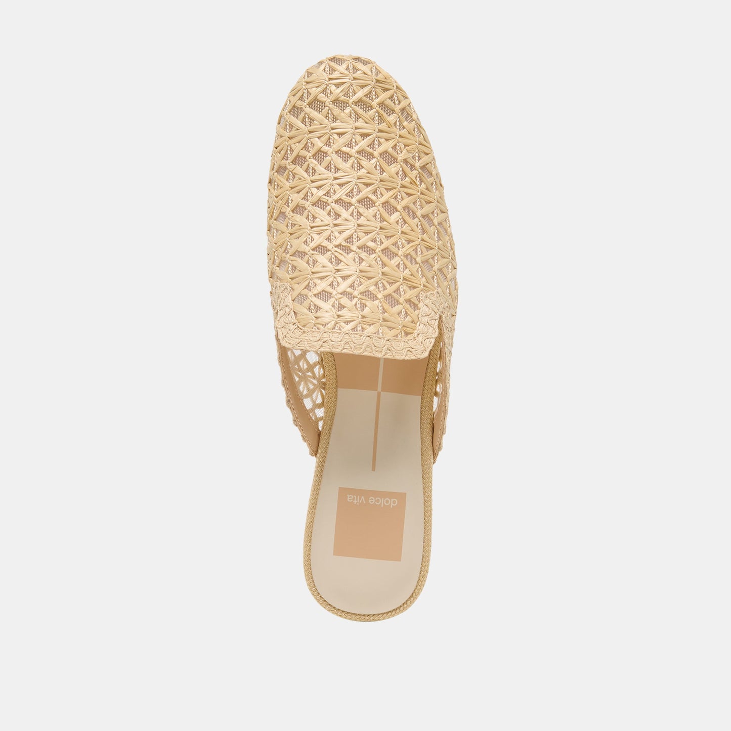 Kirt Lt Natural Cross Hatch Raffia Flats