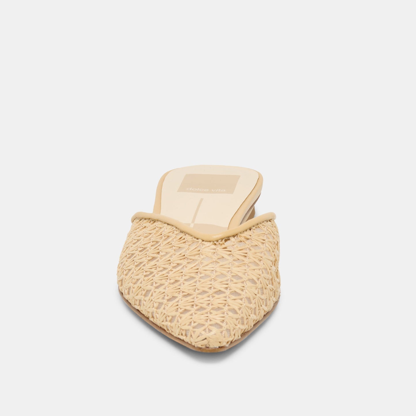Elm Natural Cross Hatch Raffia Flats