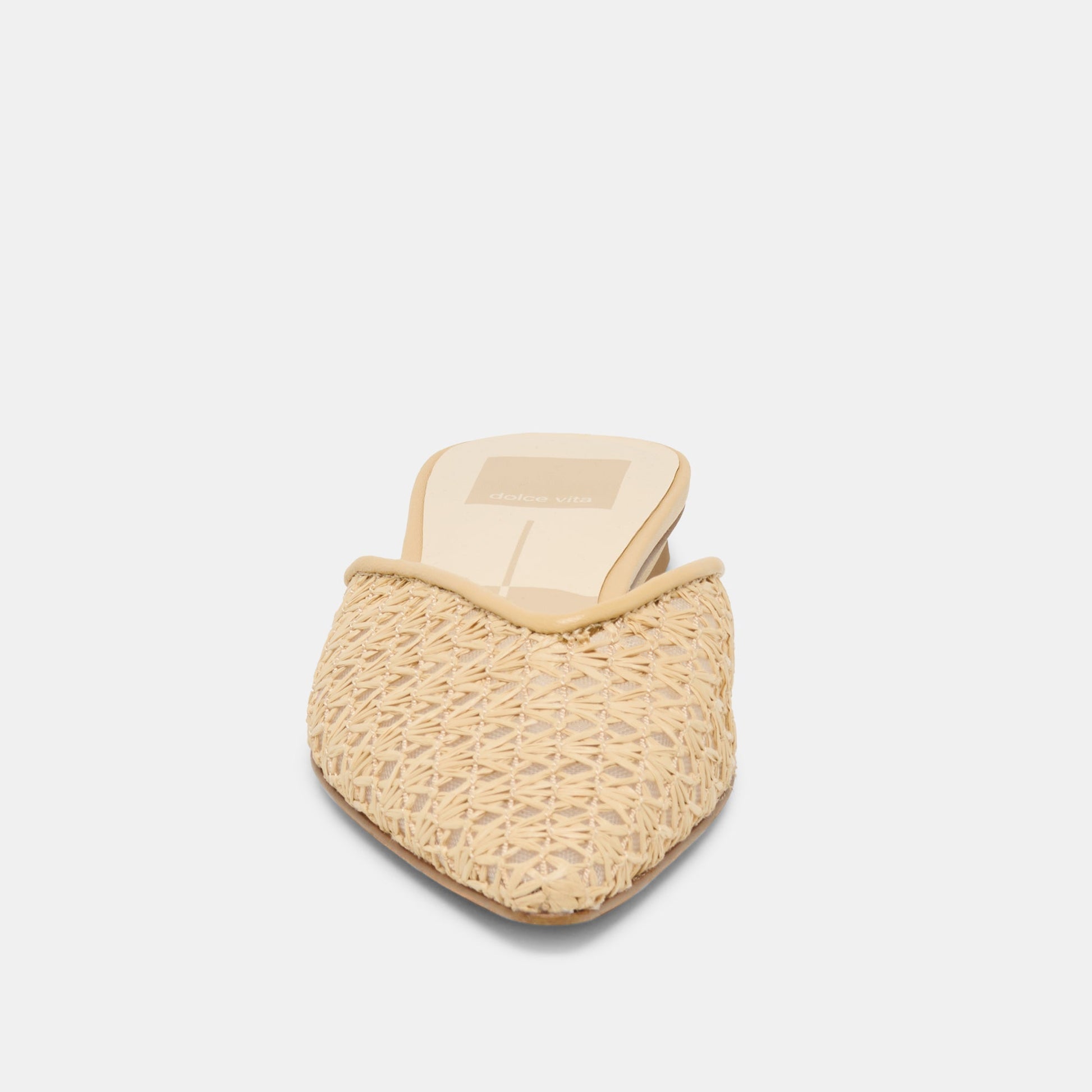 Elm Natural Cross Hatch Raffia Flats