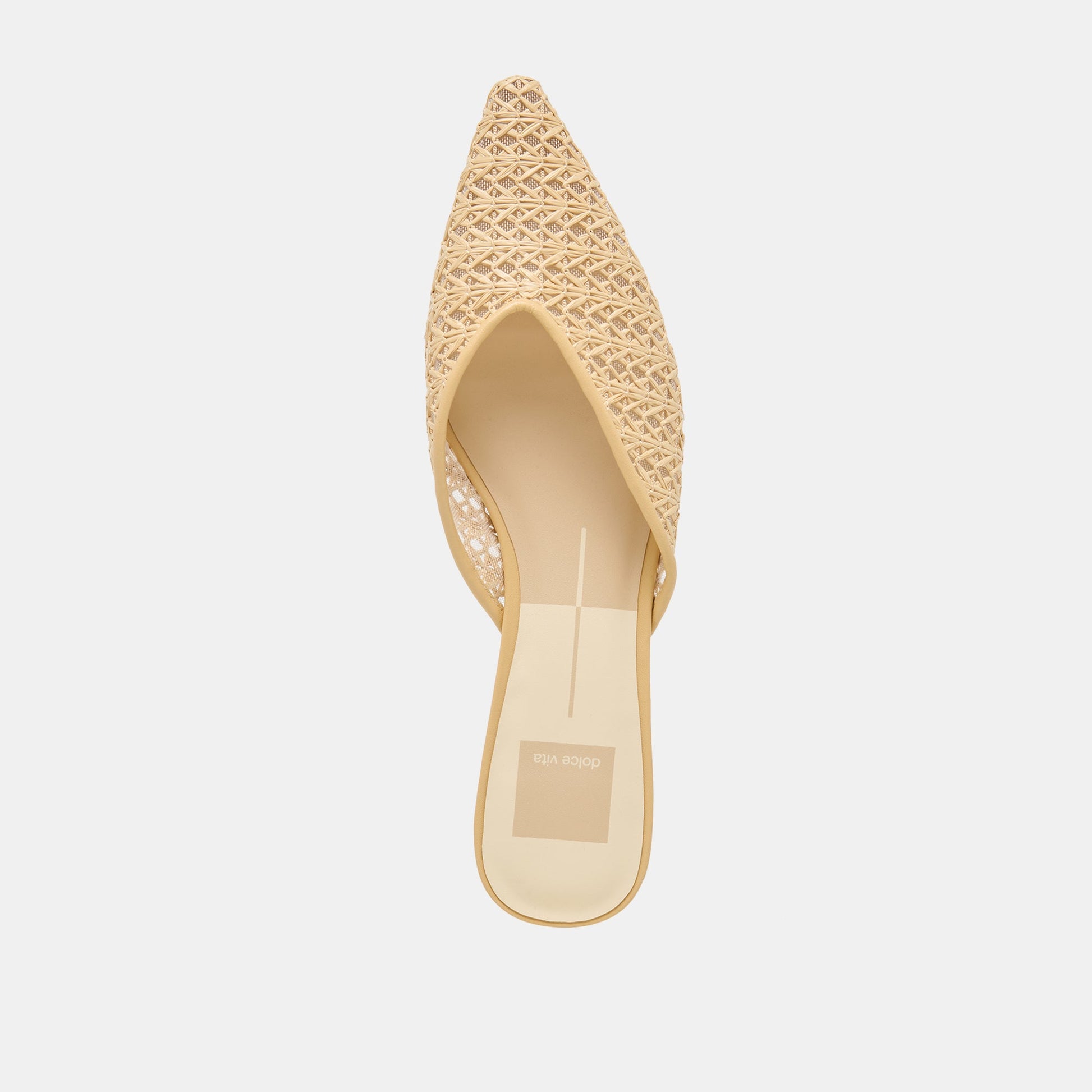 Elm Natural Cross Hatch Raffia Flats