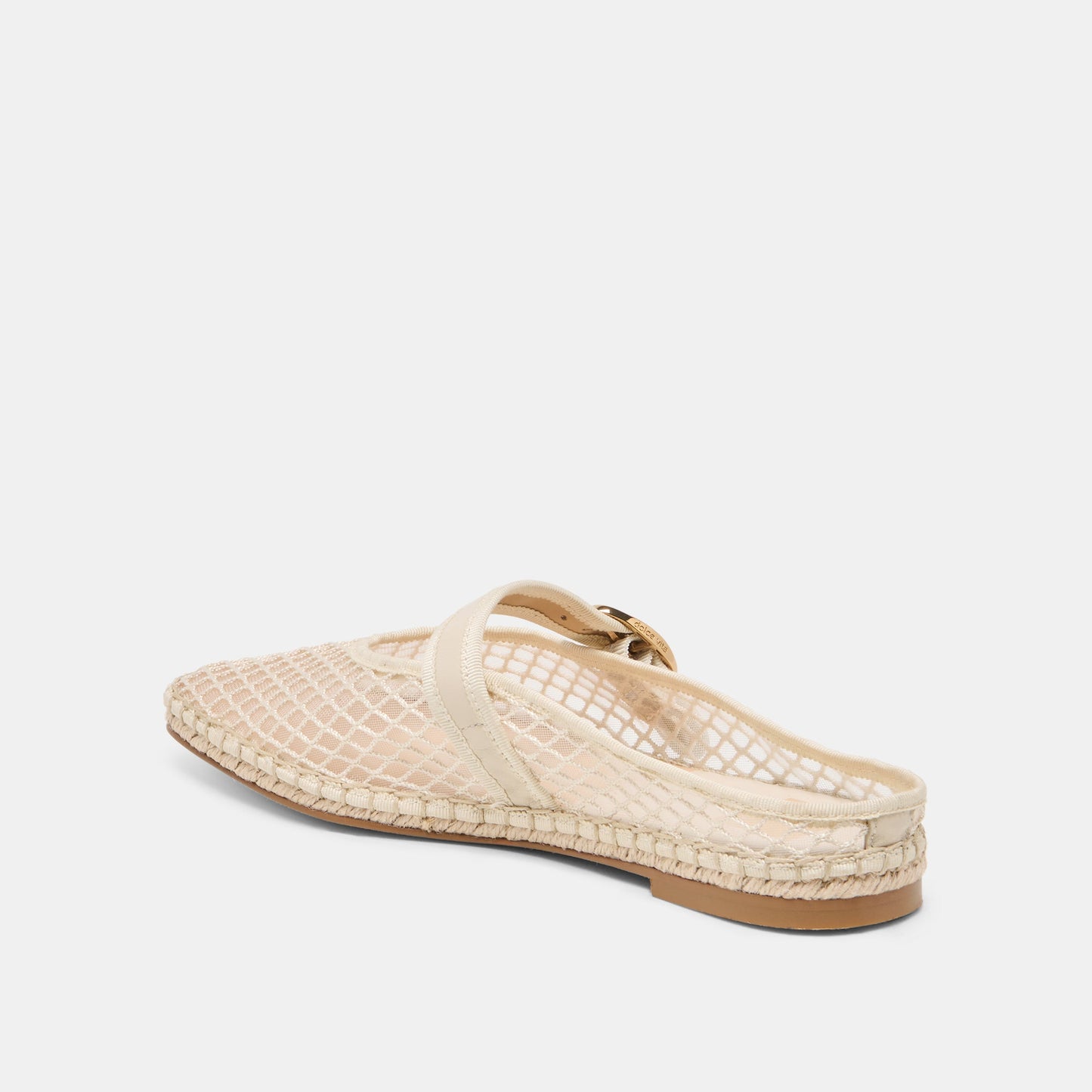 Milie Ecru Woven Mesh Flats