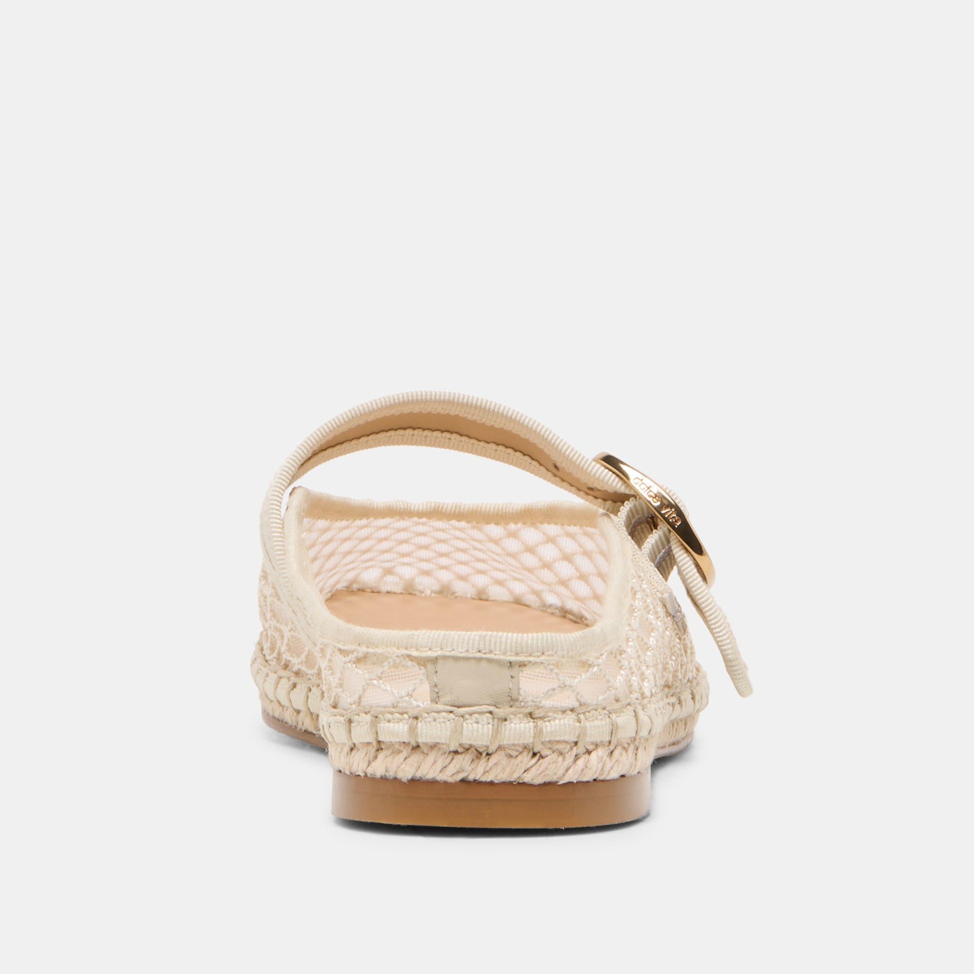 Milie Ecru Woven Mesh Flats
