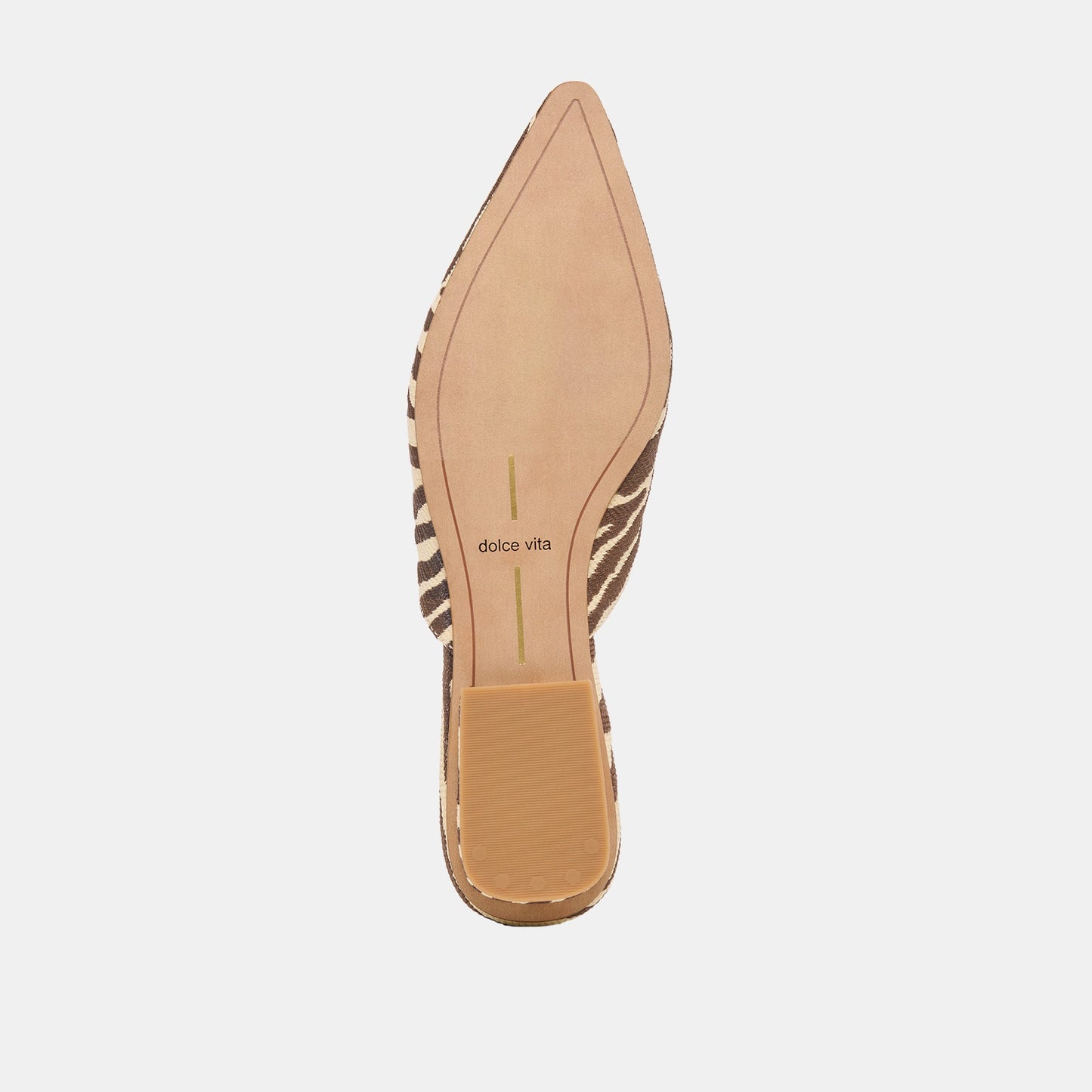 Elm Beige Zebra Raffia Flats