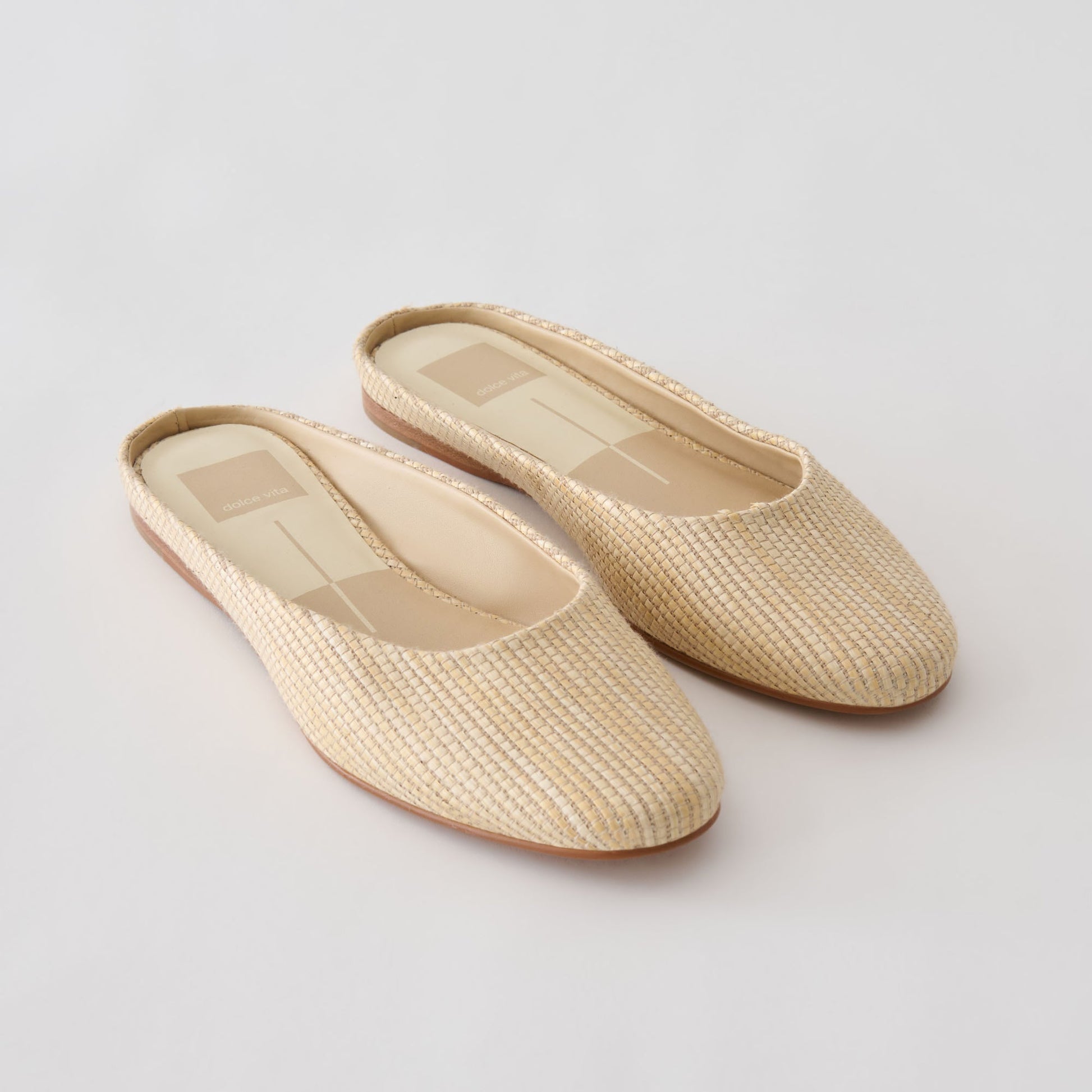 Eila Lt Natural Raffia Flats