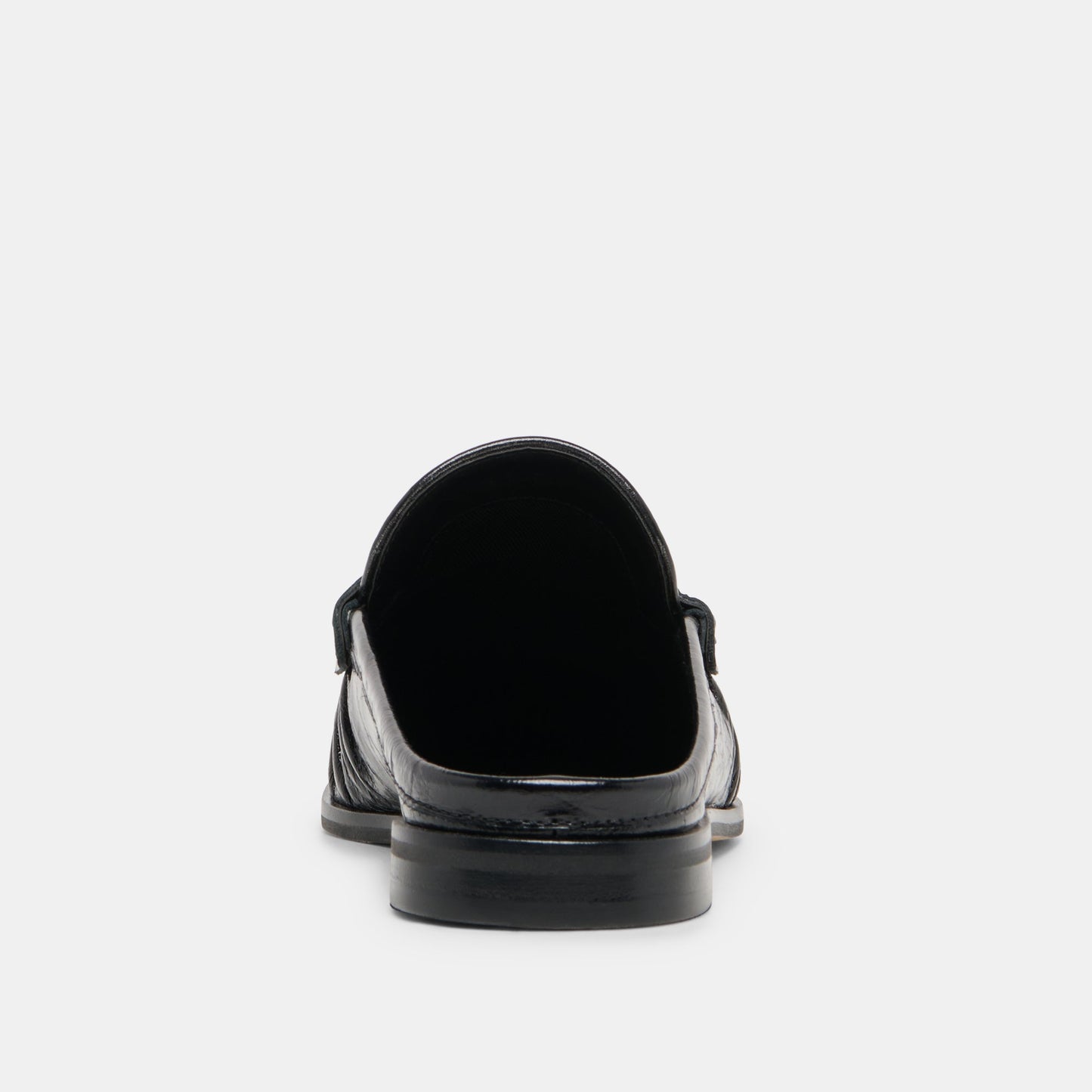 BETZY Midnight Crinkle Patent Closed-Toe Slip-On Loafers