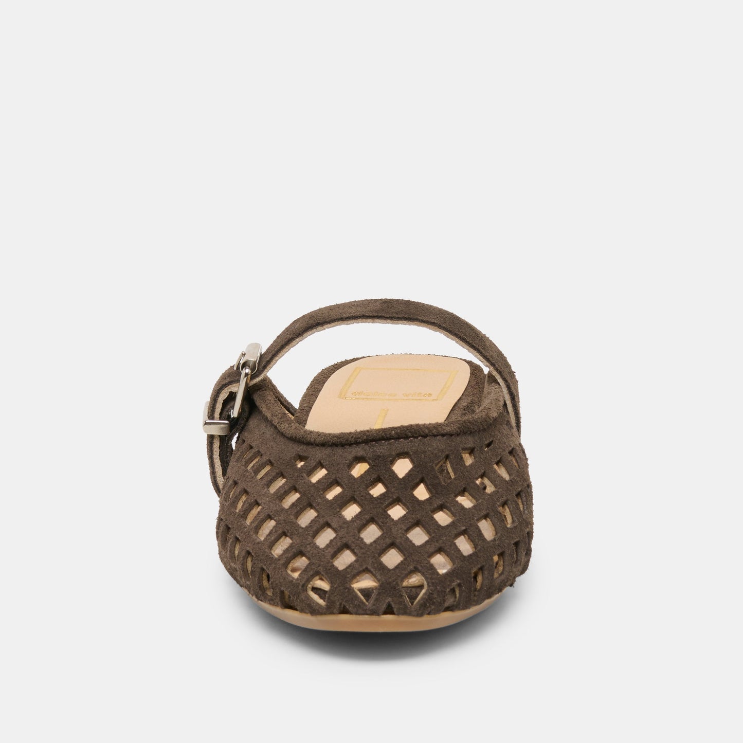 Mirian Dk Brown Suede Flats