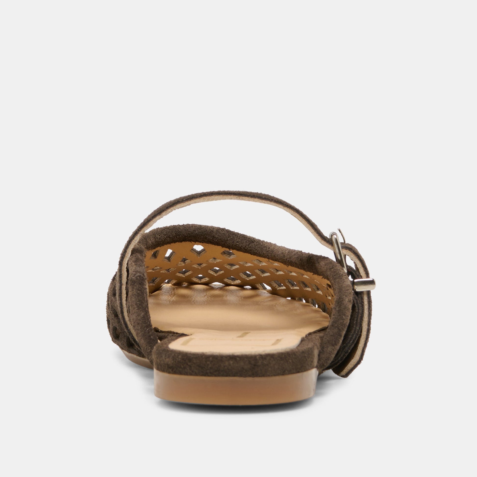 Mirian Dk Brown Suede Flats