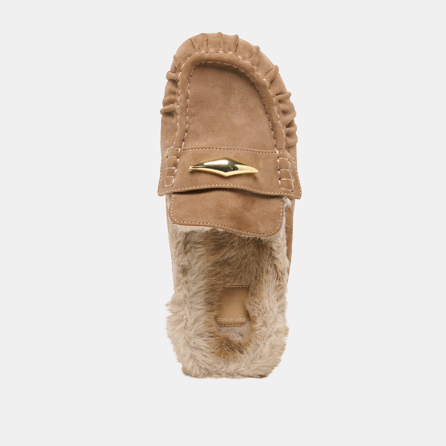Jodero Plush Mushroom Suede Flats