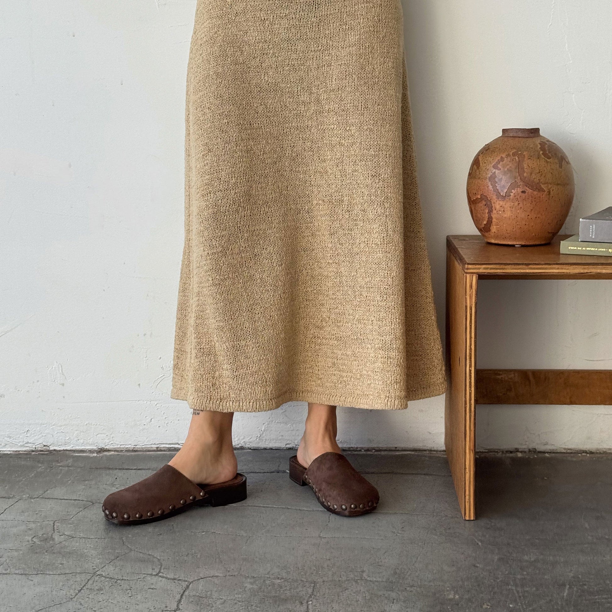 Alanis Brown Suede Flats
